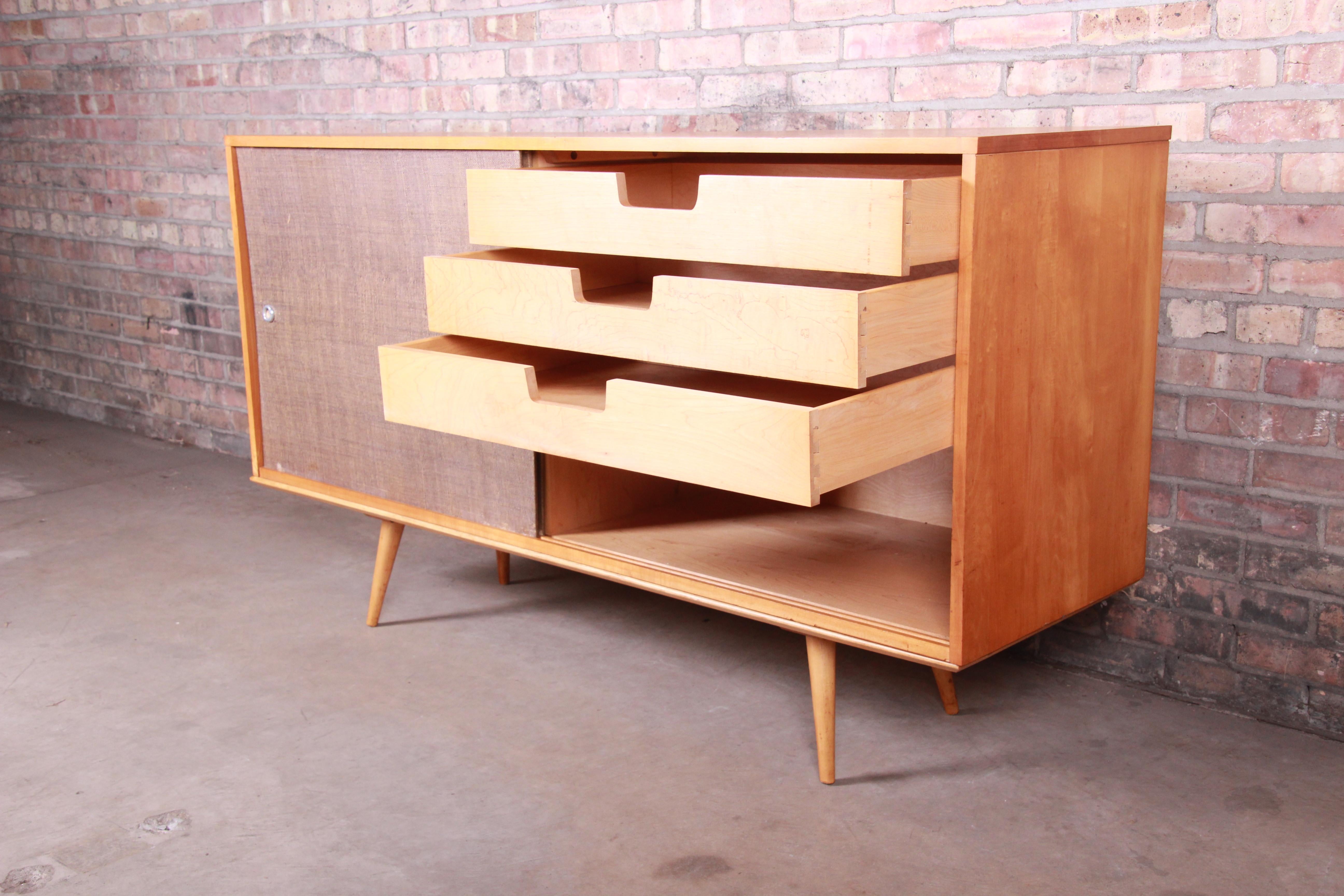 Paul McCobb Planner Group Mid-Century Modern Maple Sideboard Credenza, 1950s 7