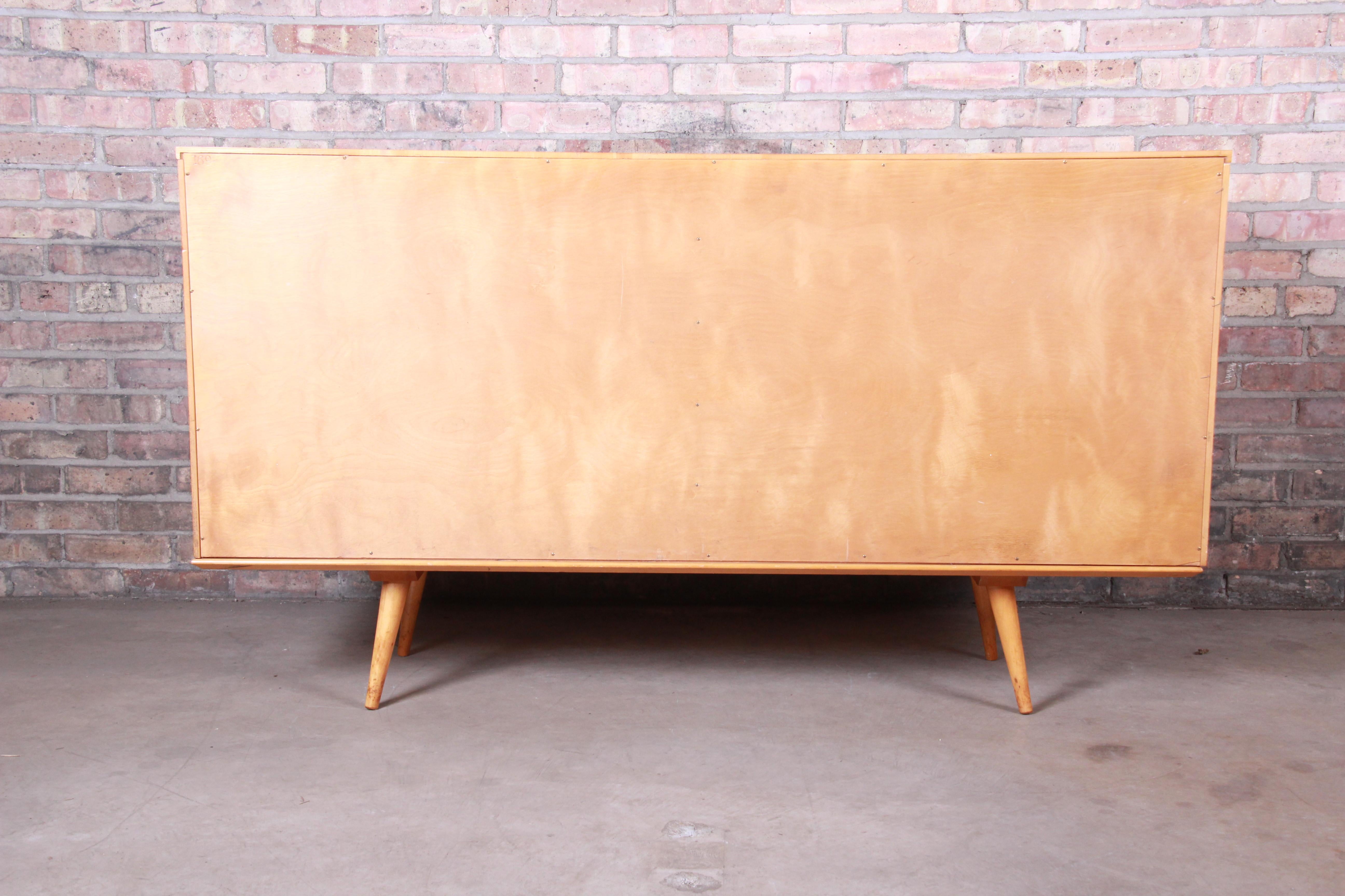 Paul McCobb Planner Group Mid-Century Modern Maple Sideboard Credenza, 1950s 10