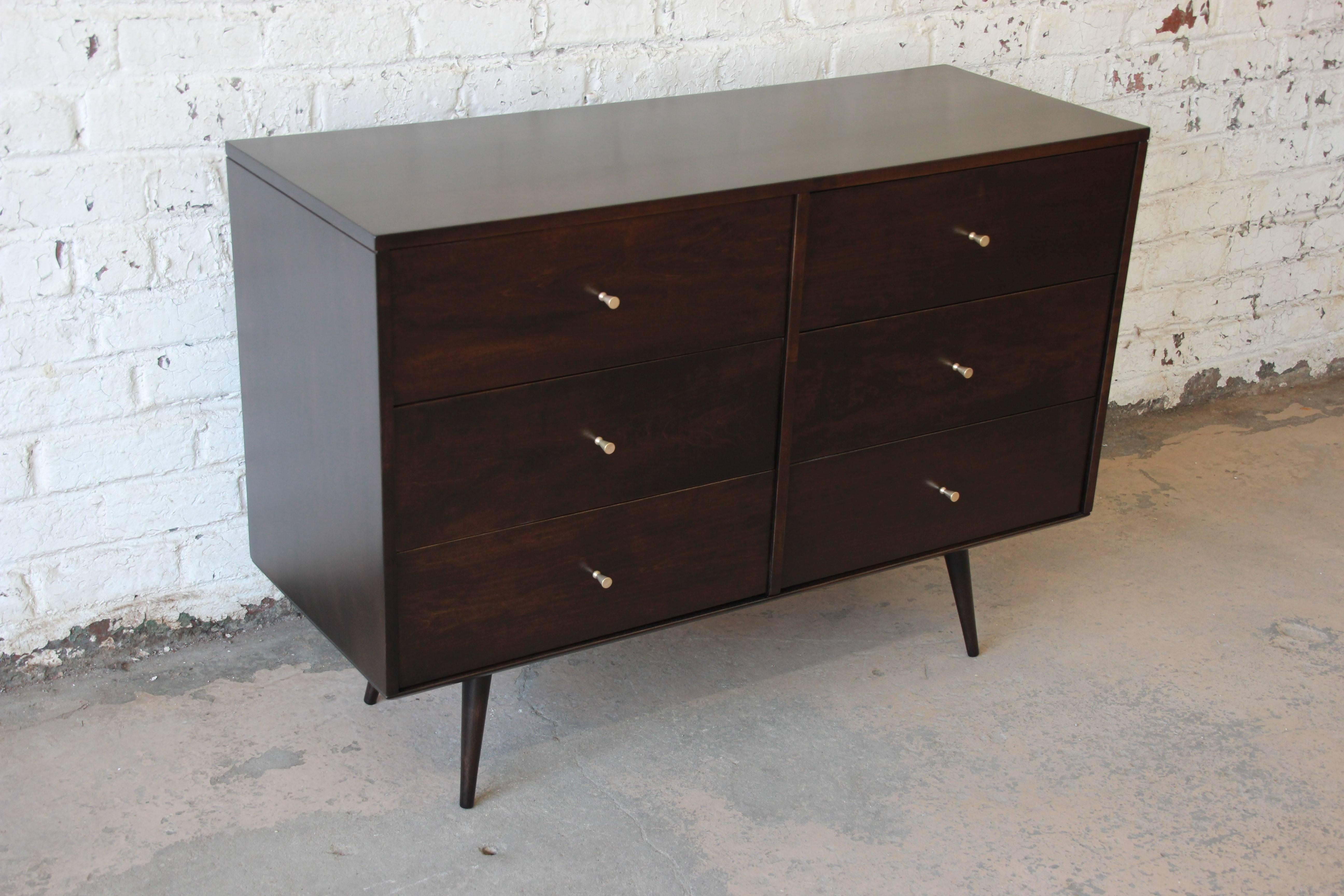 Paul McCobb Planner Group Mid-Century Modern Six-Drawer Dresser In Excellent Condition In South Bend, IN