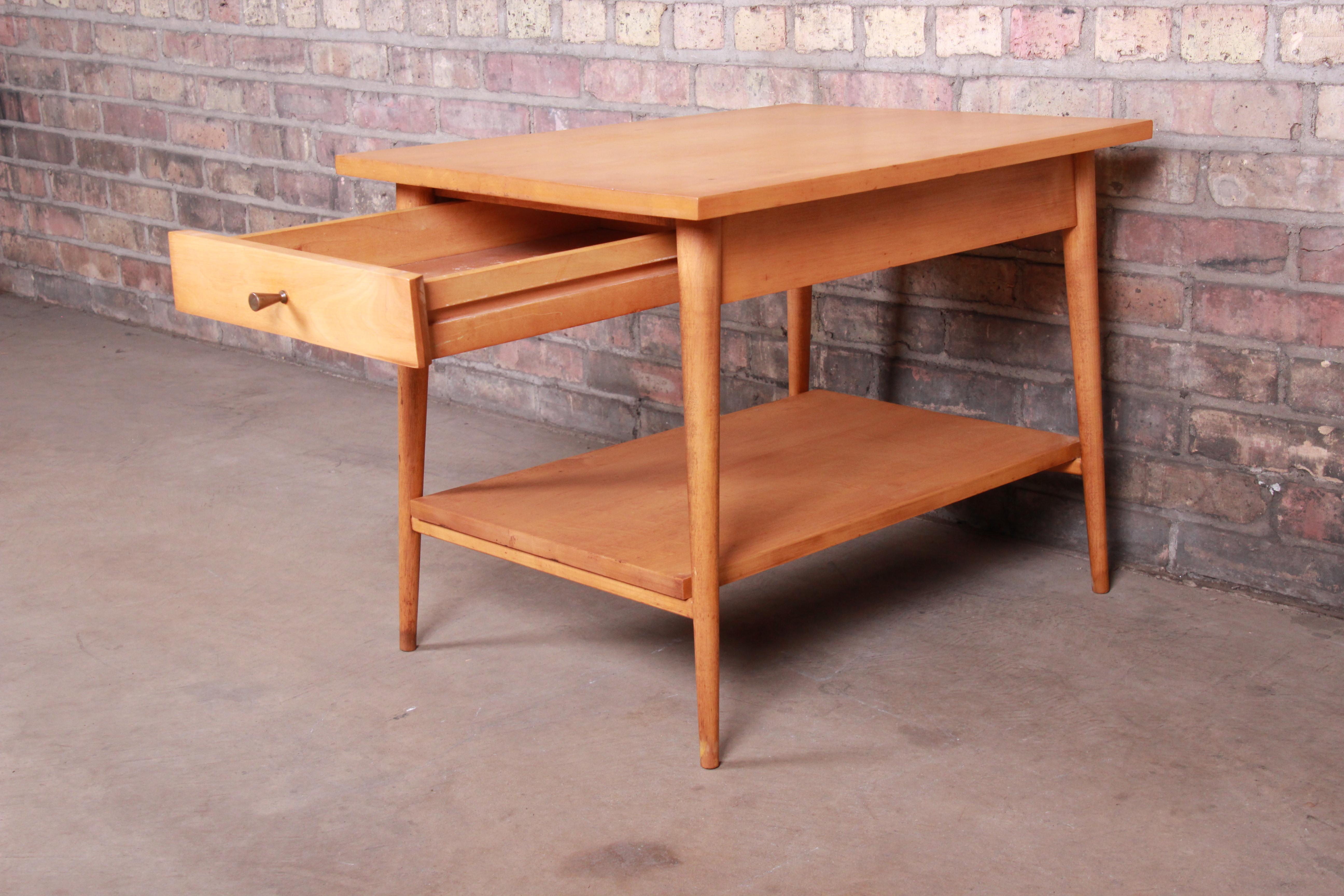 Mid-20th Century Paul McCobb Planner Group Mid-Century Modern Solid Maple Nightstand, 1950s