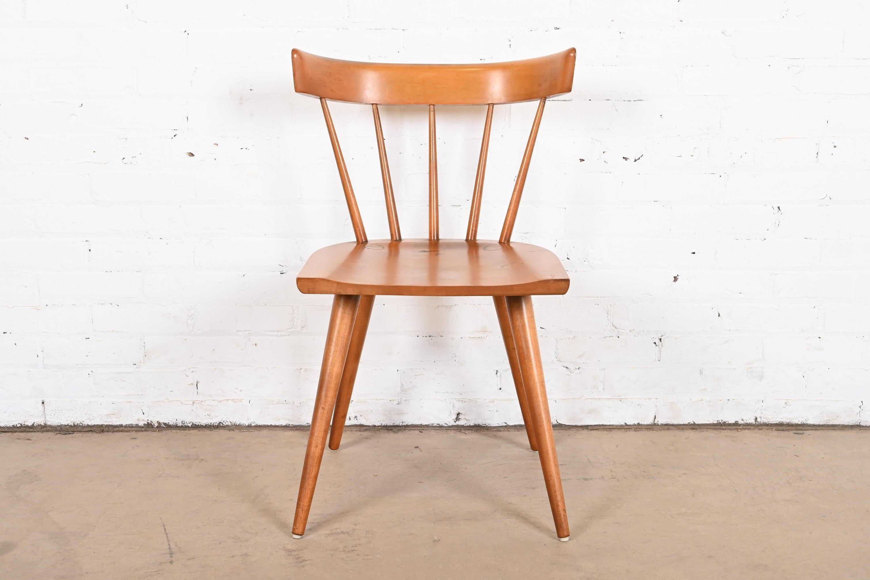 A gorgeous minimalist Mid-Century Modern solid maple spindle back side chair, dining chair, or desk chair

By Paul McCobb for Winchendon Furniture, 
