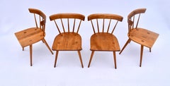 Paul McCobb Planner Group Mid-Century Modern Spindle Back Dining Chairs, 4/Set