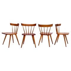 Paul McCobb Planner Group Mid-Century Modern Spindle Back Dining Chairs, 4/Set
