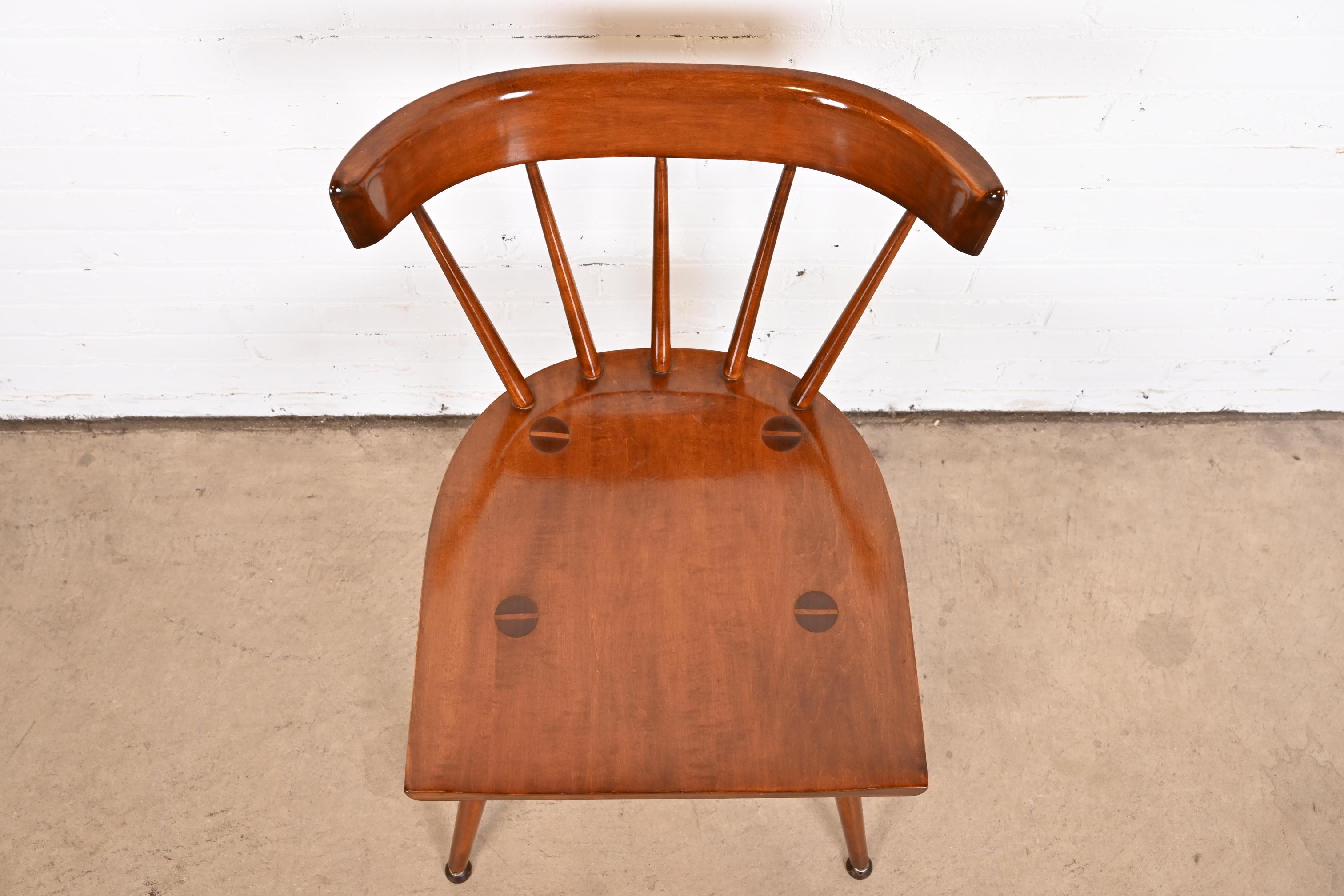 Paul McCobb Planner Group Mid-Century Modern Spindle Back Dining Chairs 6