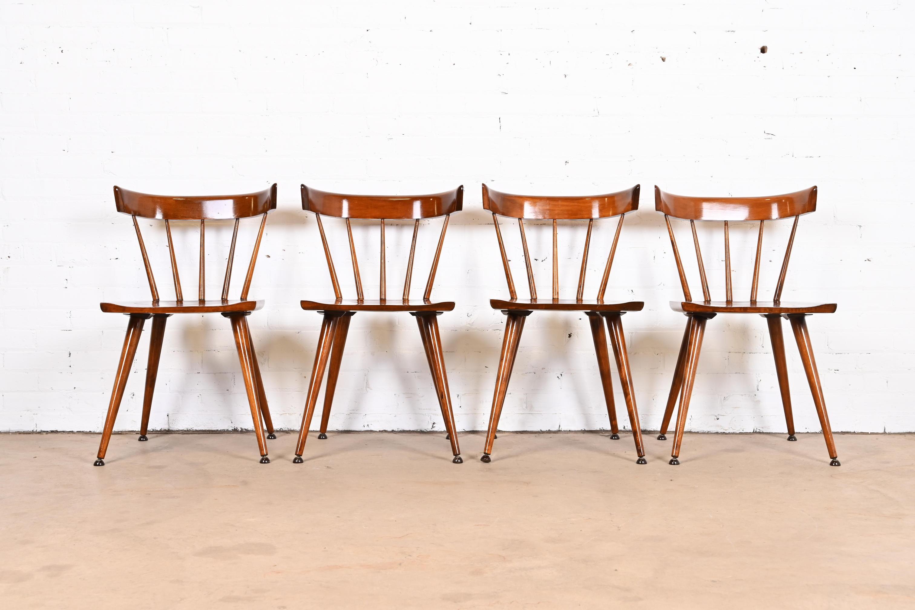 American Paul McCobb Planner Group Mid-Century Modern Spindle Back Dining Chairs