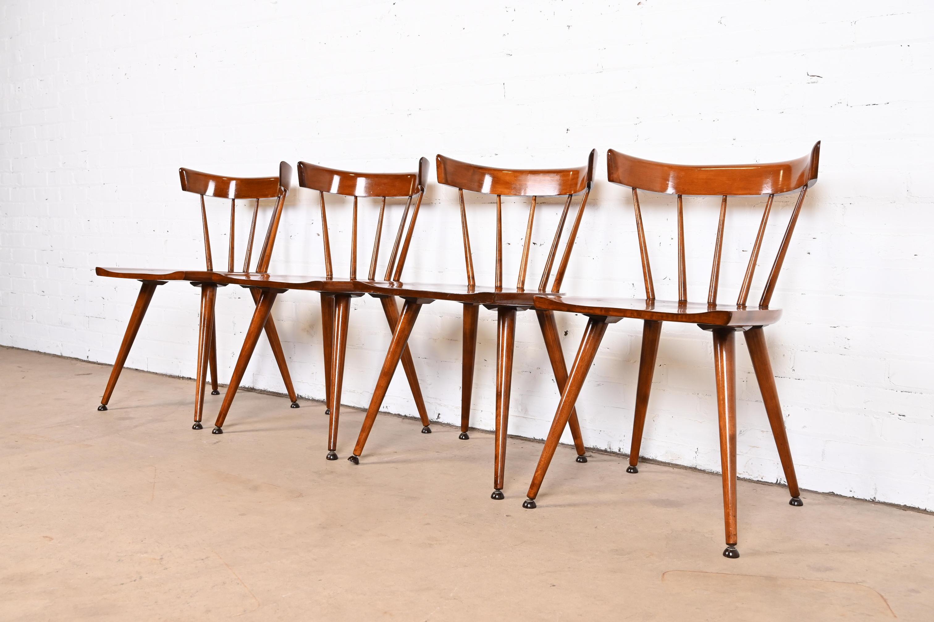 Mid-20th Century Paul McCobb Planner Group Mid-Century Modern Spindle Back Dining Chairs