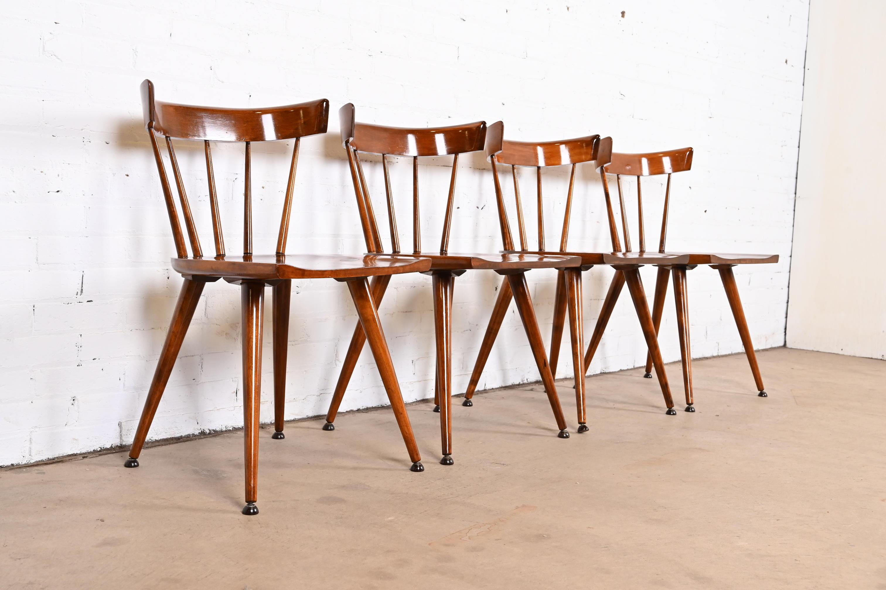 Paul McCobb Planner Group Mid-Century Modern Spindle Back Dining Chairs 1