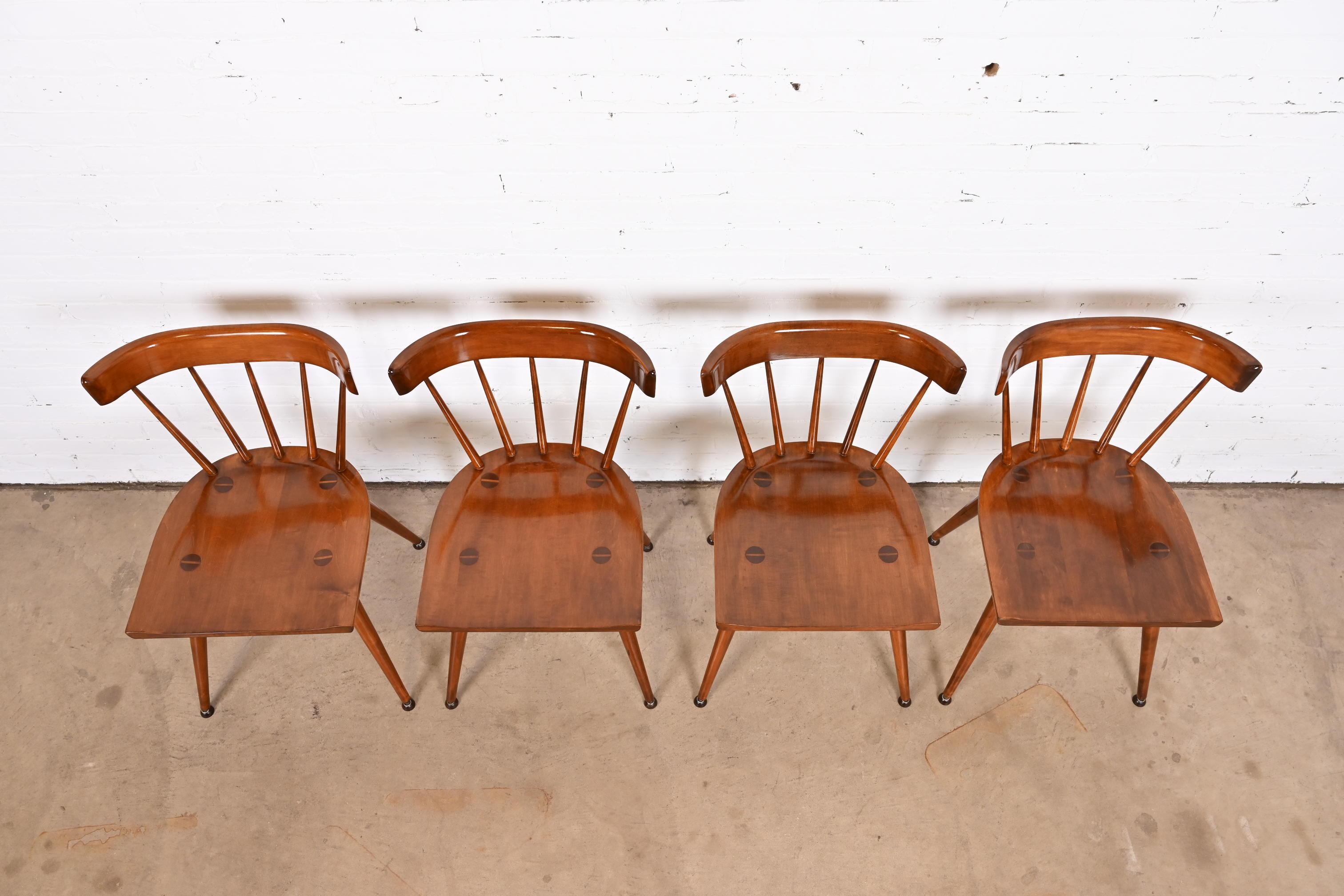 Paul McCobb Planner Group Mid-Century Modern Spindle Back Dining Chairs 2