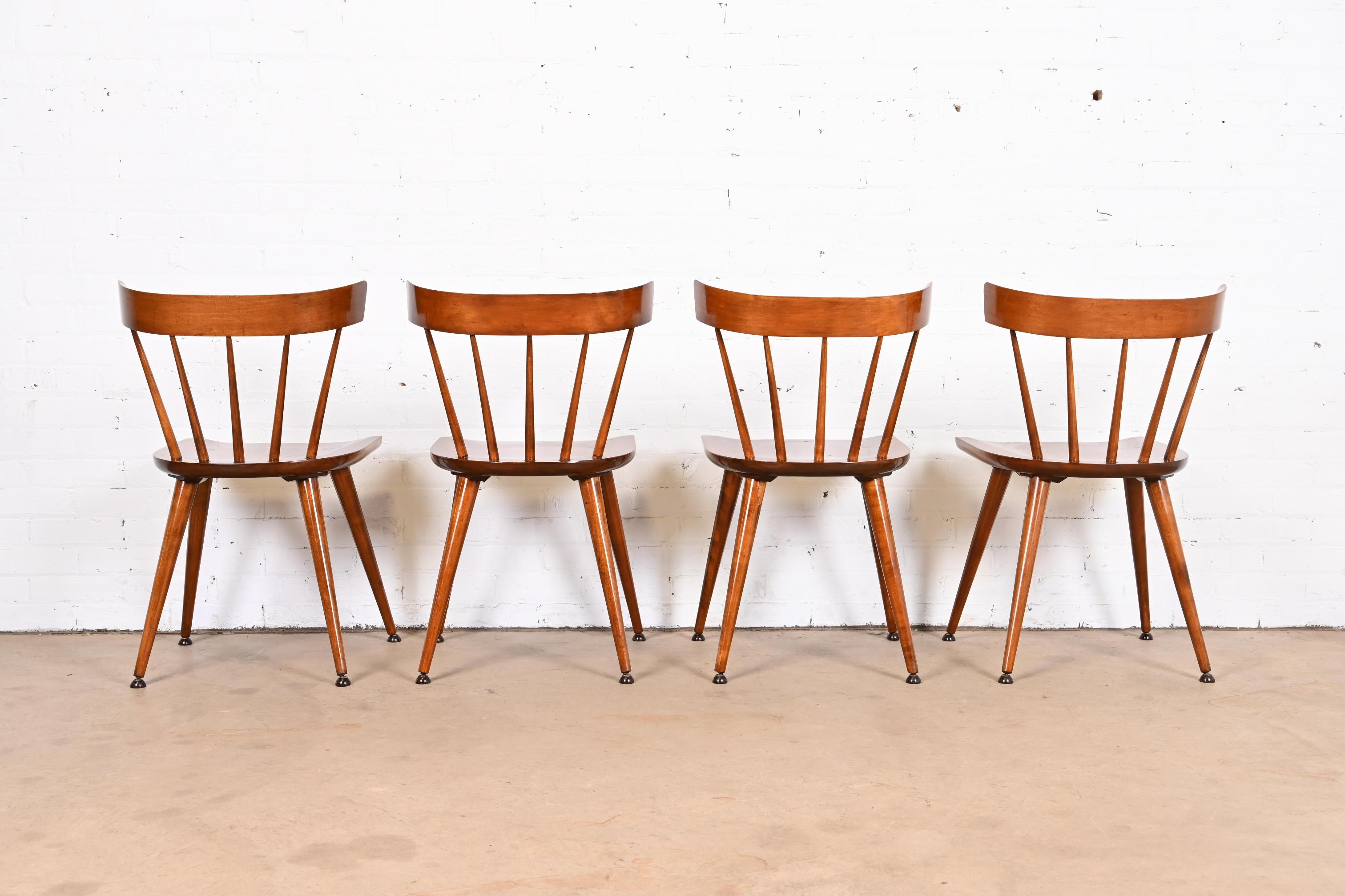 Paul McCobb Planner Group Mid-Century Modern Spindle Back Dining Chairs 3