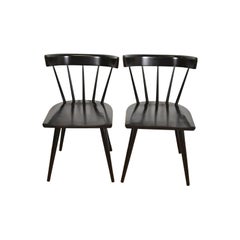 Paul McCobb Planner Group Mid-Century Modern Spindle Back Dining Chairs, Pair