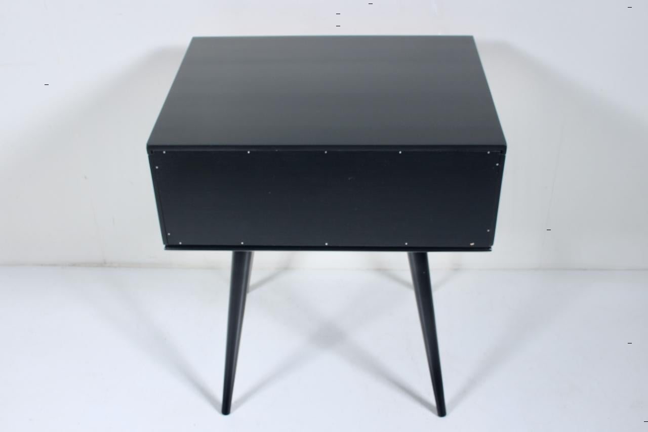Paul McCobb Planner Group Model 1500 Maple & Black Single Drawer Cabinet, 1950s For Sale 4