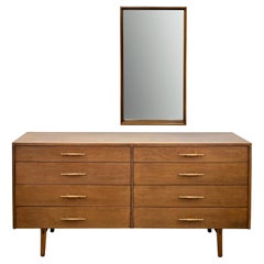 Used Paul McCobb Planner Group Model 1507-S Dresser and Mirror for Winchendon
