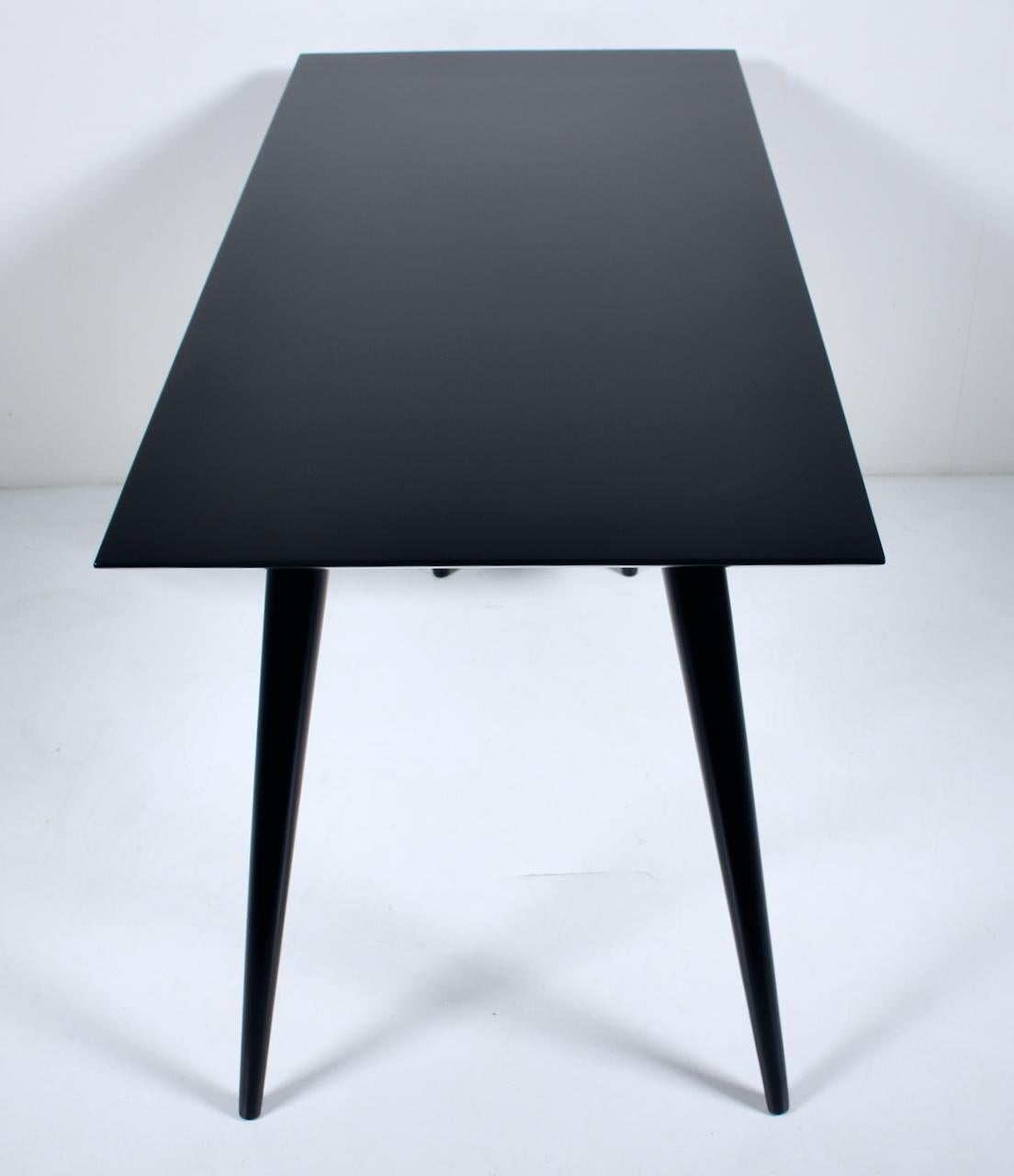Mid-20th Century Paul McCobb Planner Group Model 1560 Black Double Drawer Desk, 1950's