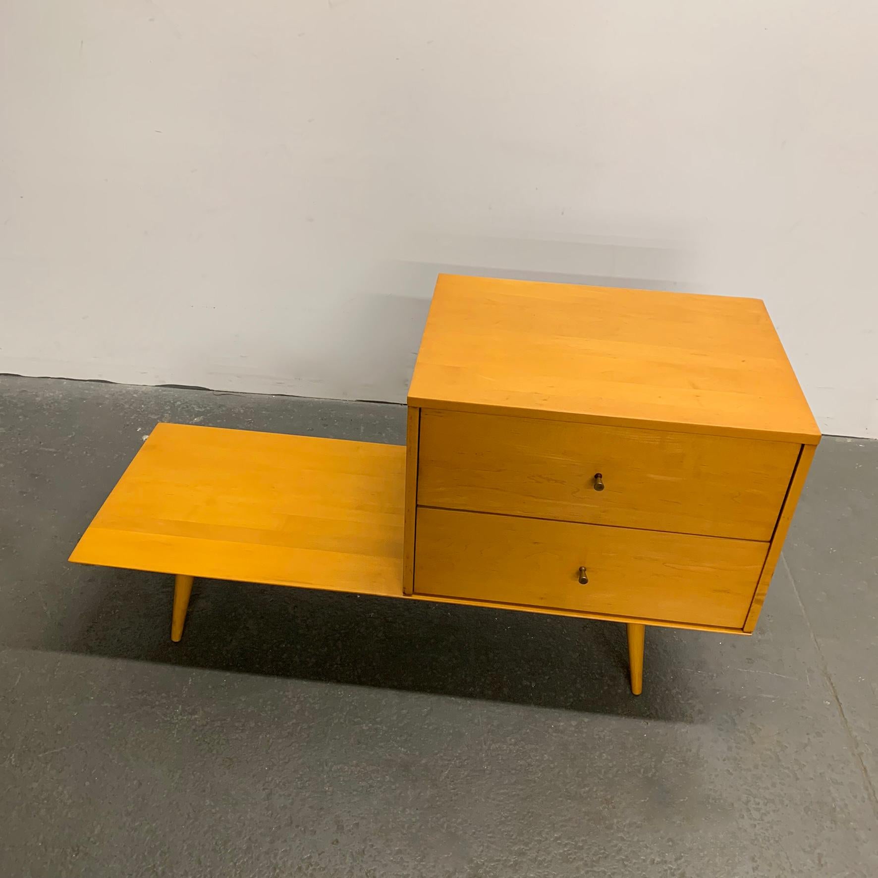 Mid-Century Modern Paul McCobb Planner Group Modular Dresser on Platform Bench