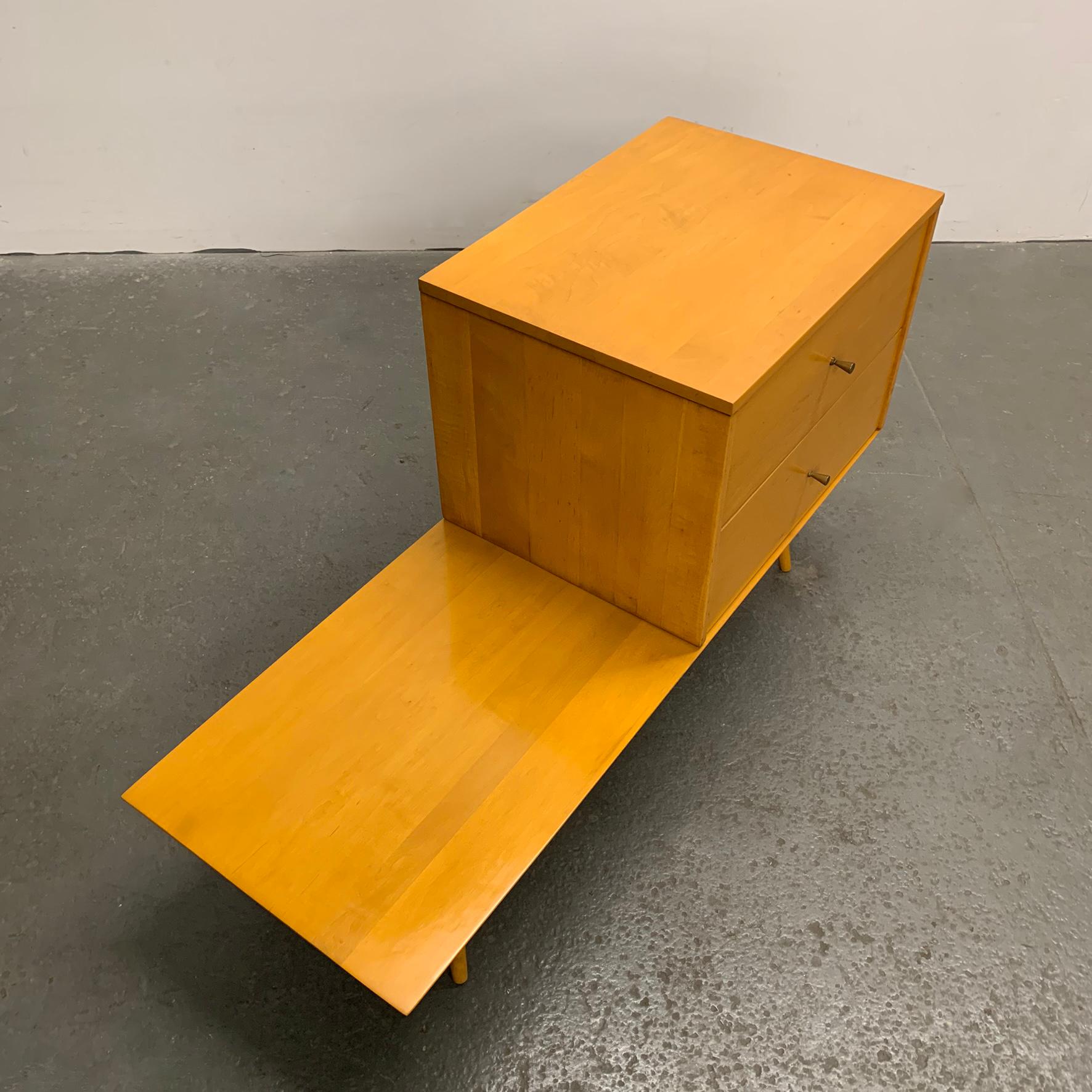 American Paul McCobb Planner Group Modular Dresser on Platform Bench
