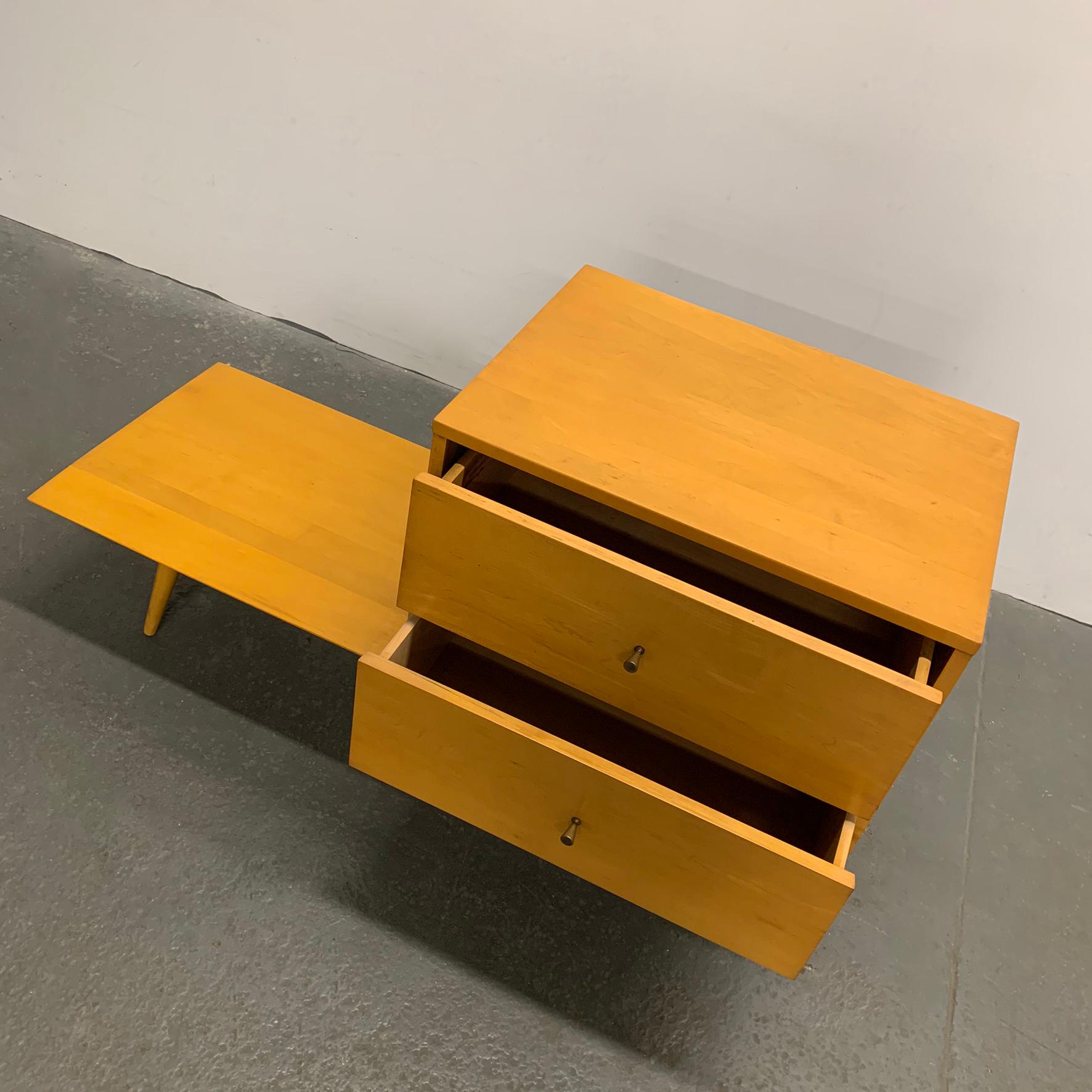 Paul McCobb Planner Group Modular Dresser on Platform Bench In Good Condition In Brooklyn, NY