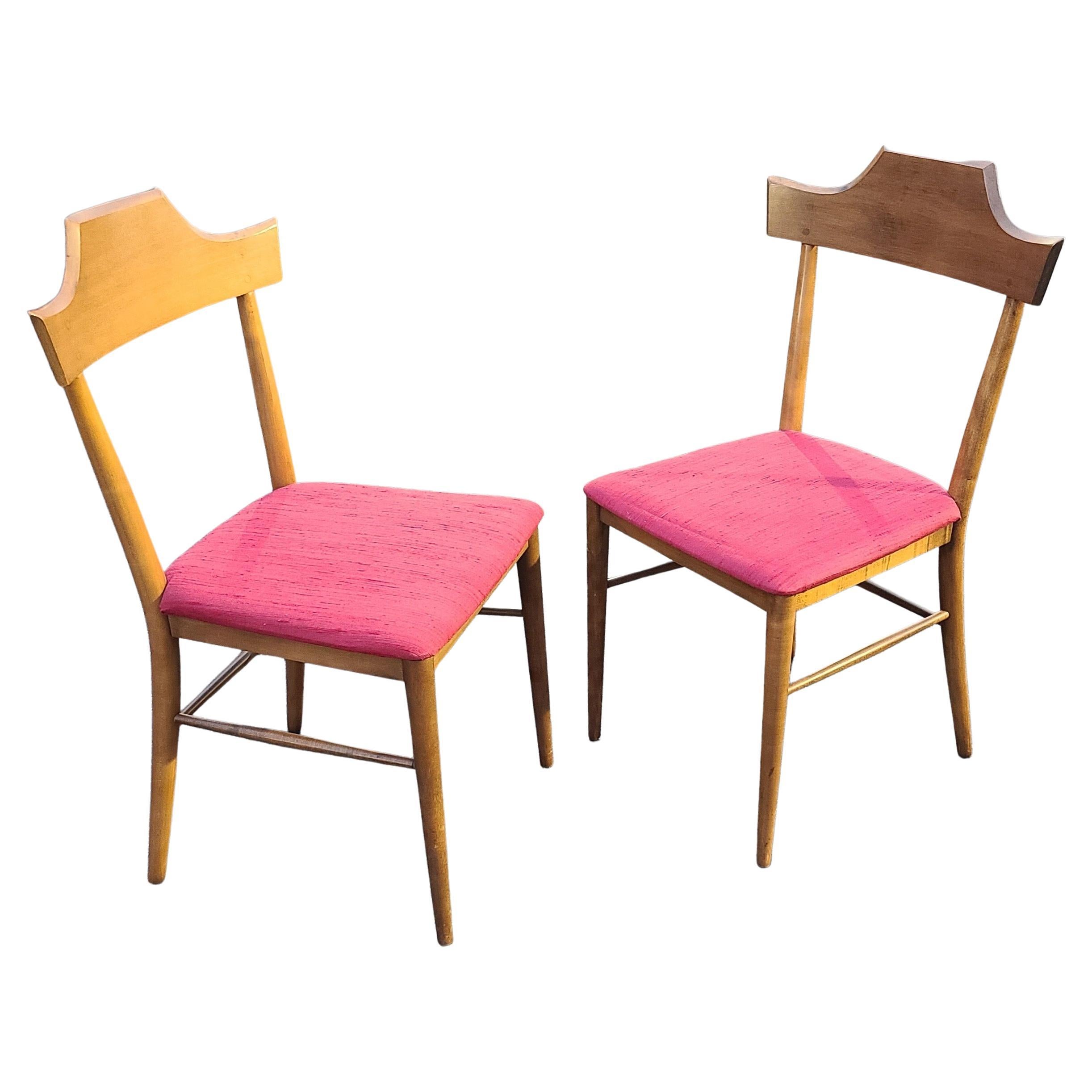 Paul McCobb Planner Group paire de chaises de salle à manger Bon état - En vente à Fraser, MI