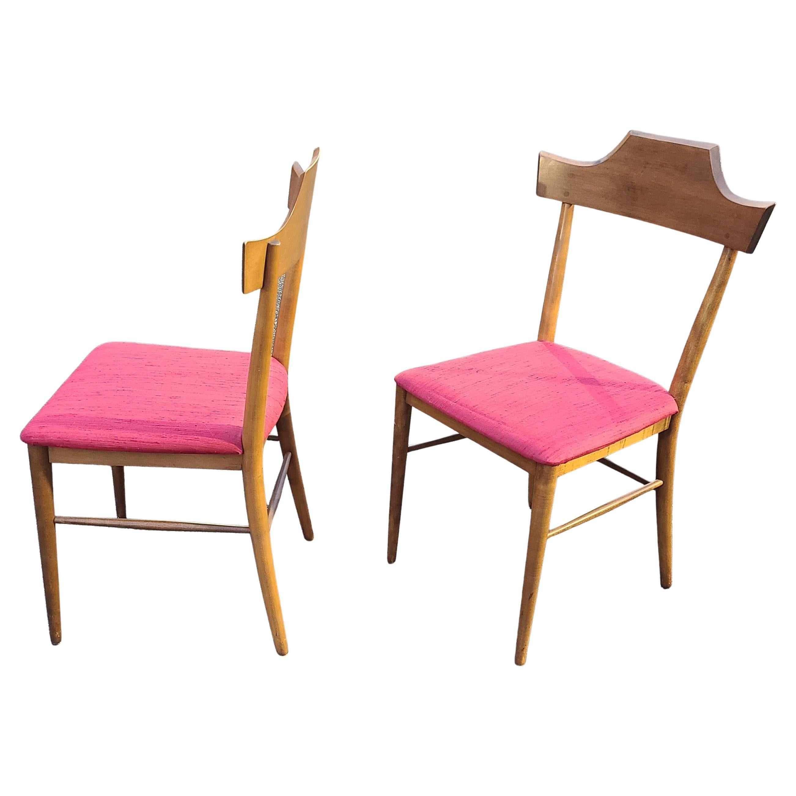 Paul McCobb Planner Group paire de chaises de salle à manger en vente 3