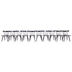 Paul McCobb Planner Group Restored Set of Ten Spindle Back Dining Chairs