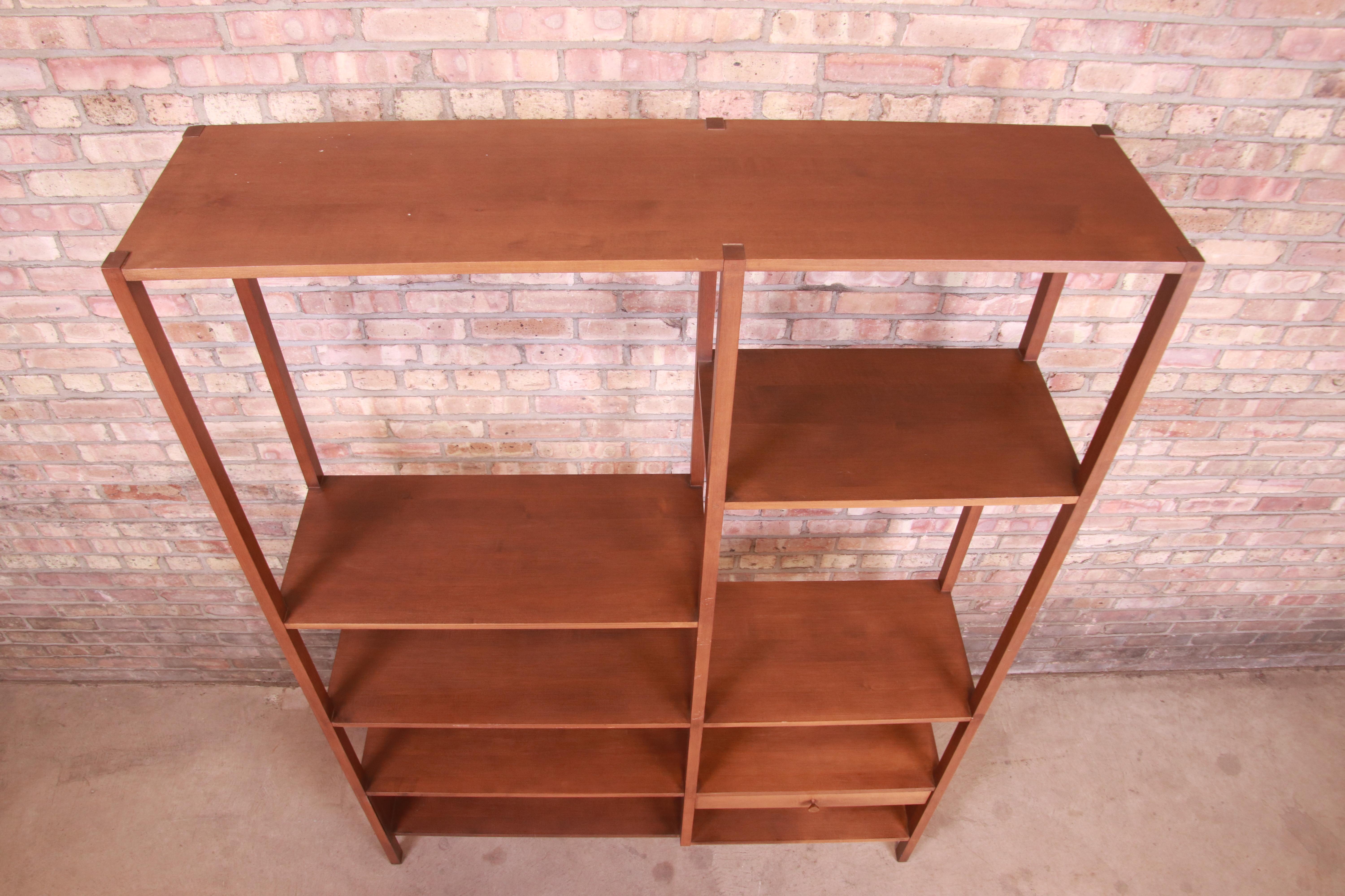 Mid-20th Century Paul McCobb Planner Group Solid Birch Bookshelf Wall Unit or Room Divider, 1950s