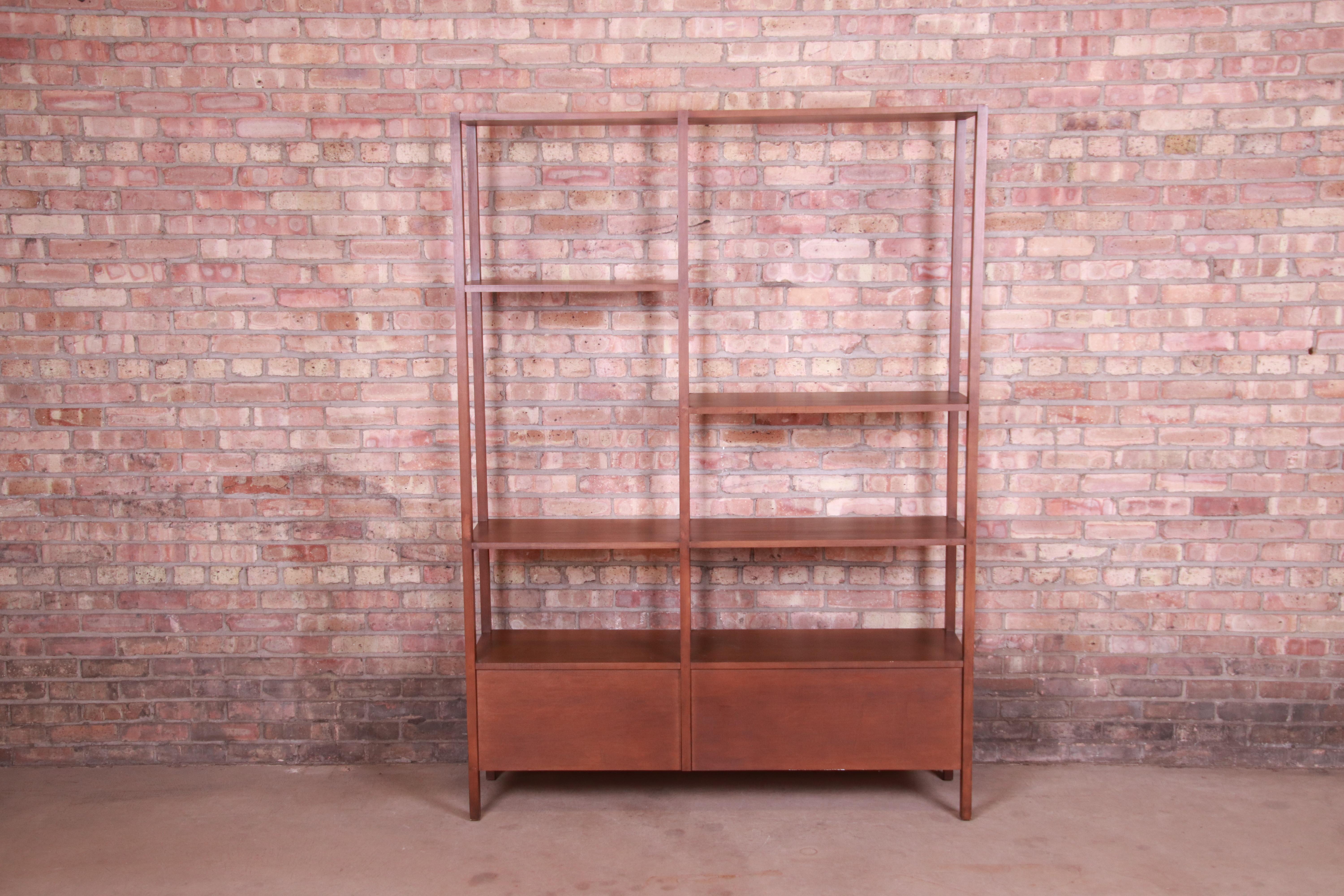 Paul McCobb Planner Group Solid Birch Bookshelf Wall Unit or Room Divider, 1950s 2