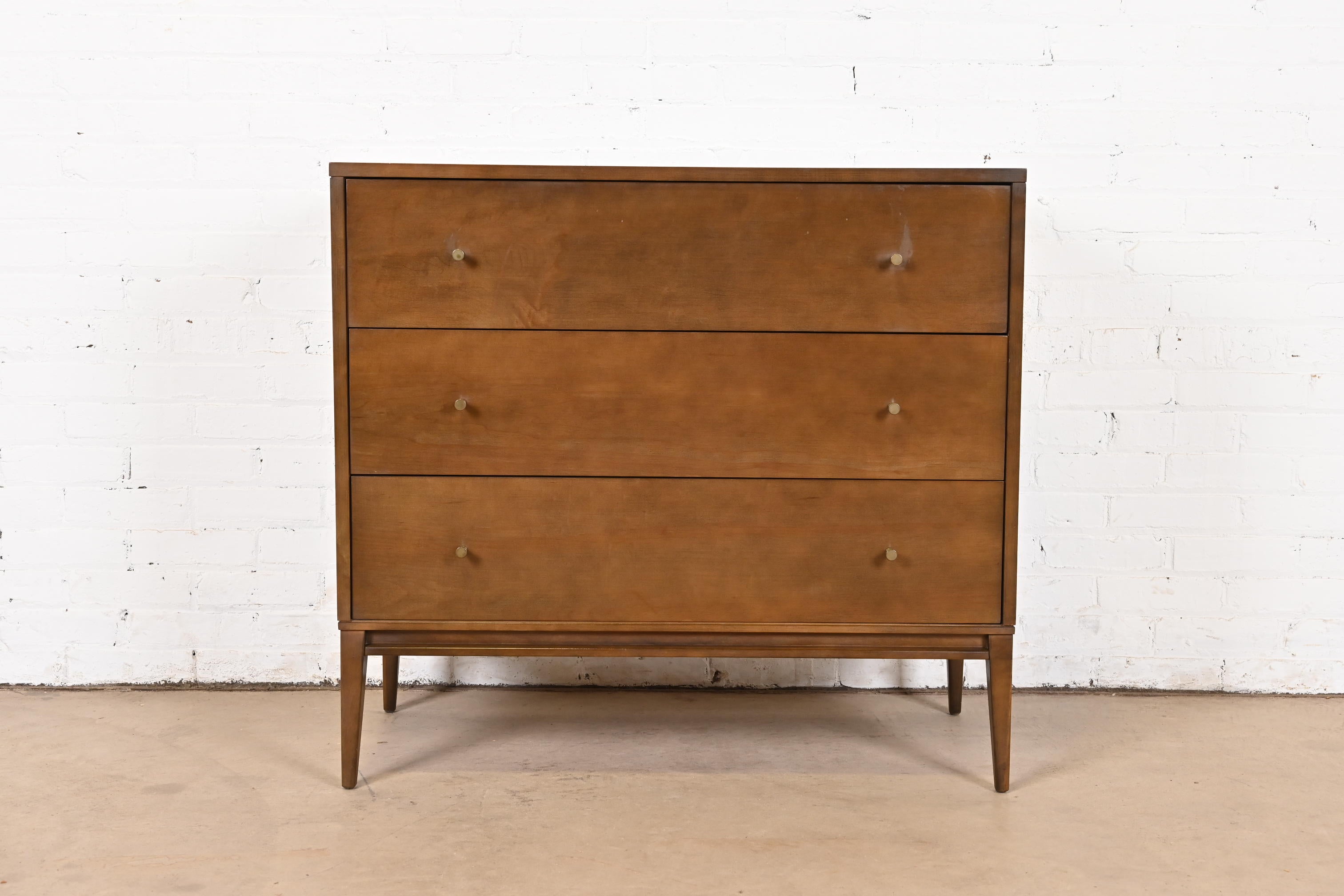 American Paul McCobb Planner Group Solid Birch Dresser or Chest of Drawers, 1950s For Sale