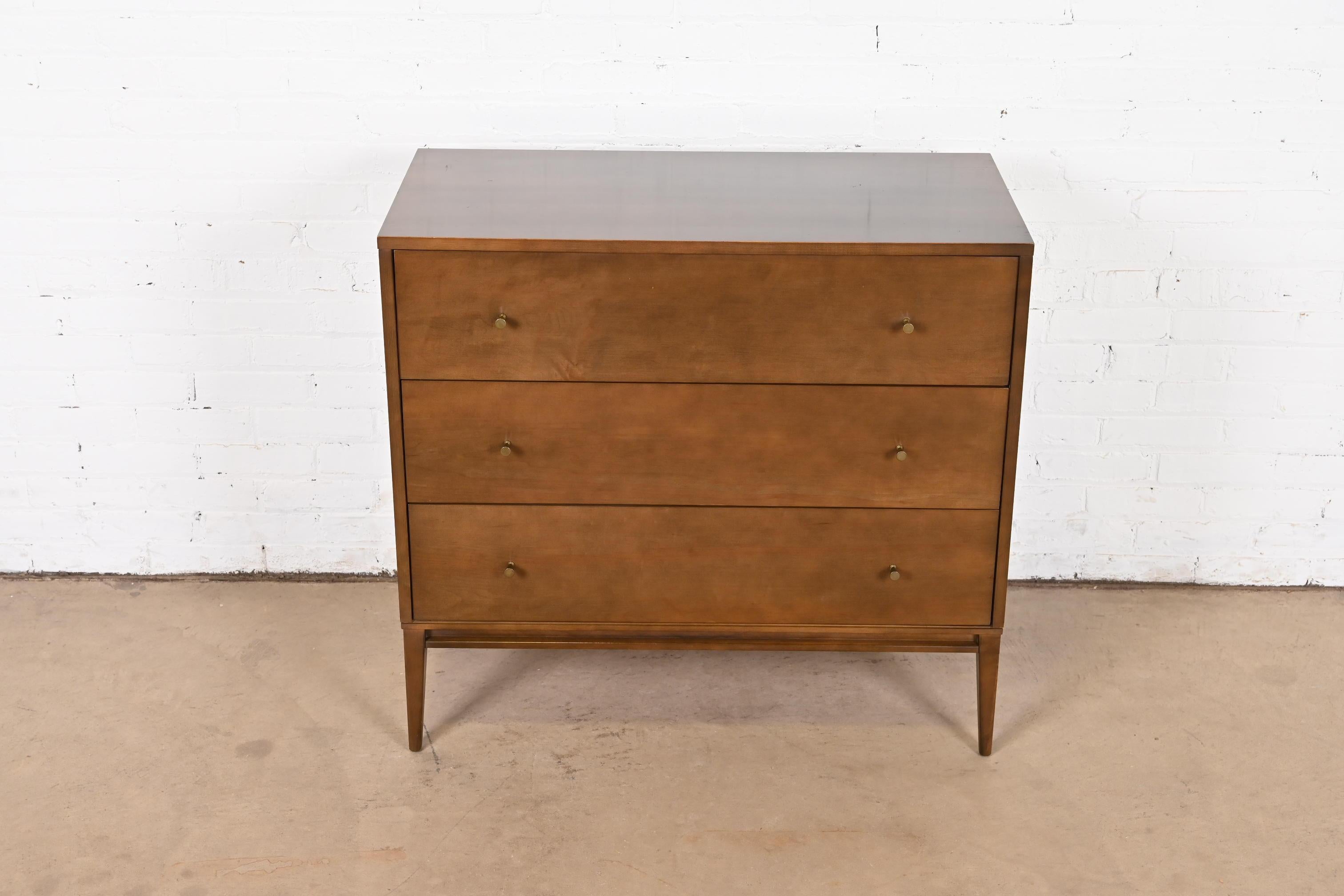 Paul McCobb Planner Group Solid Birch Dresser or Chest of Drawers, 1950s In Good Condition For Sale In South Bend, IN