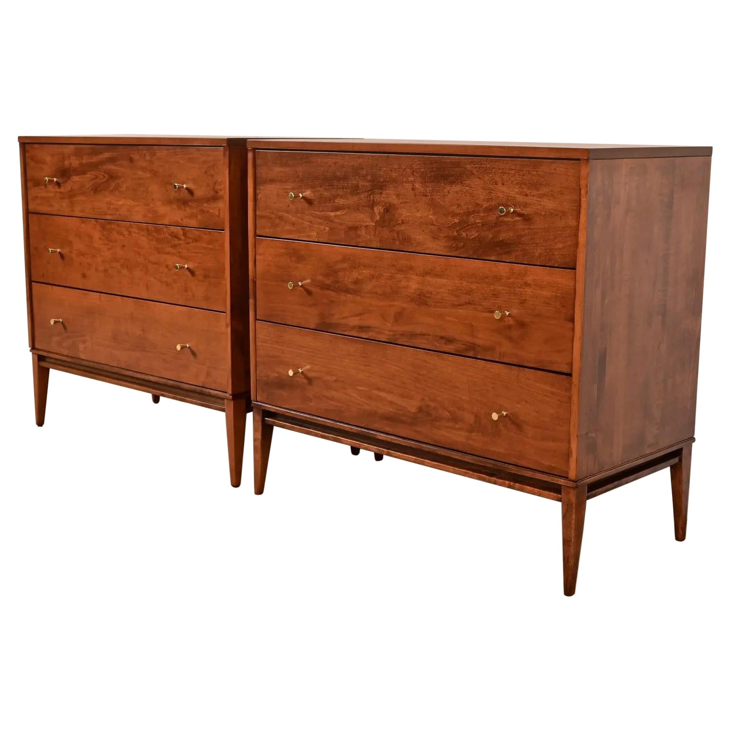 Paul McCobb Planner Group Solid Birch Dressers or Chests of Drawers, Refinished
