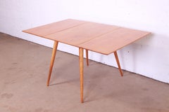 Paul McCobb Planner Group Solid Maple Drop Leaf Dining Table, 1950s