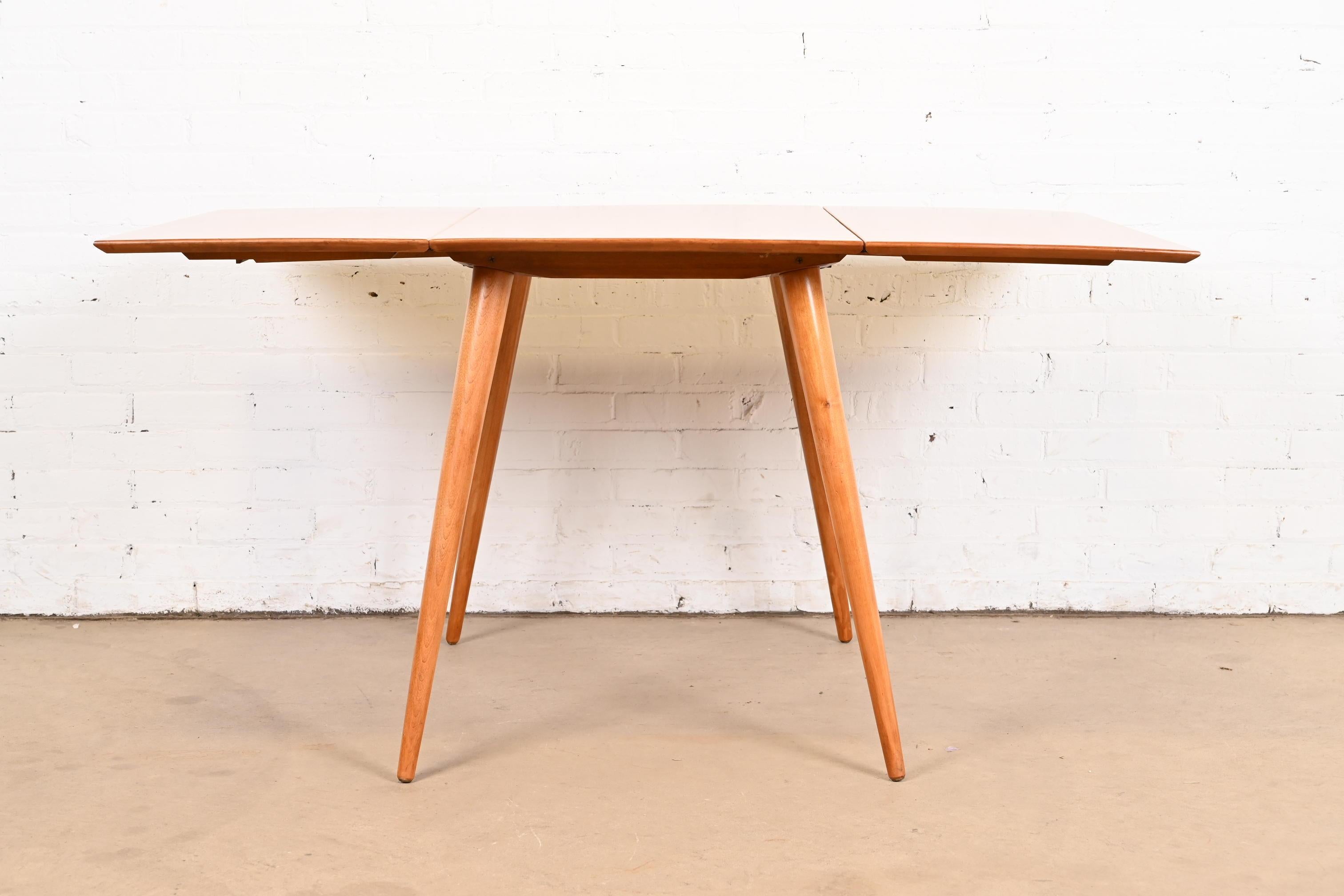 Mid-20th Century Paul McCobb Planner Group Solid Maple Drop Leaf Dining Table, 1950s For Sale