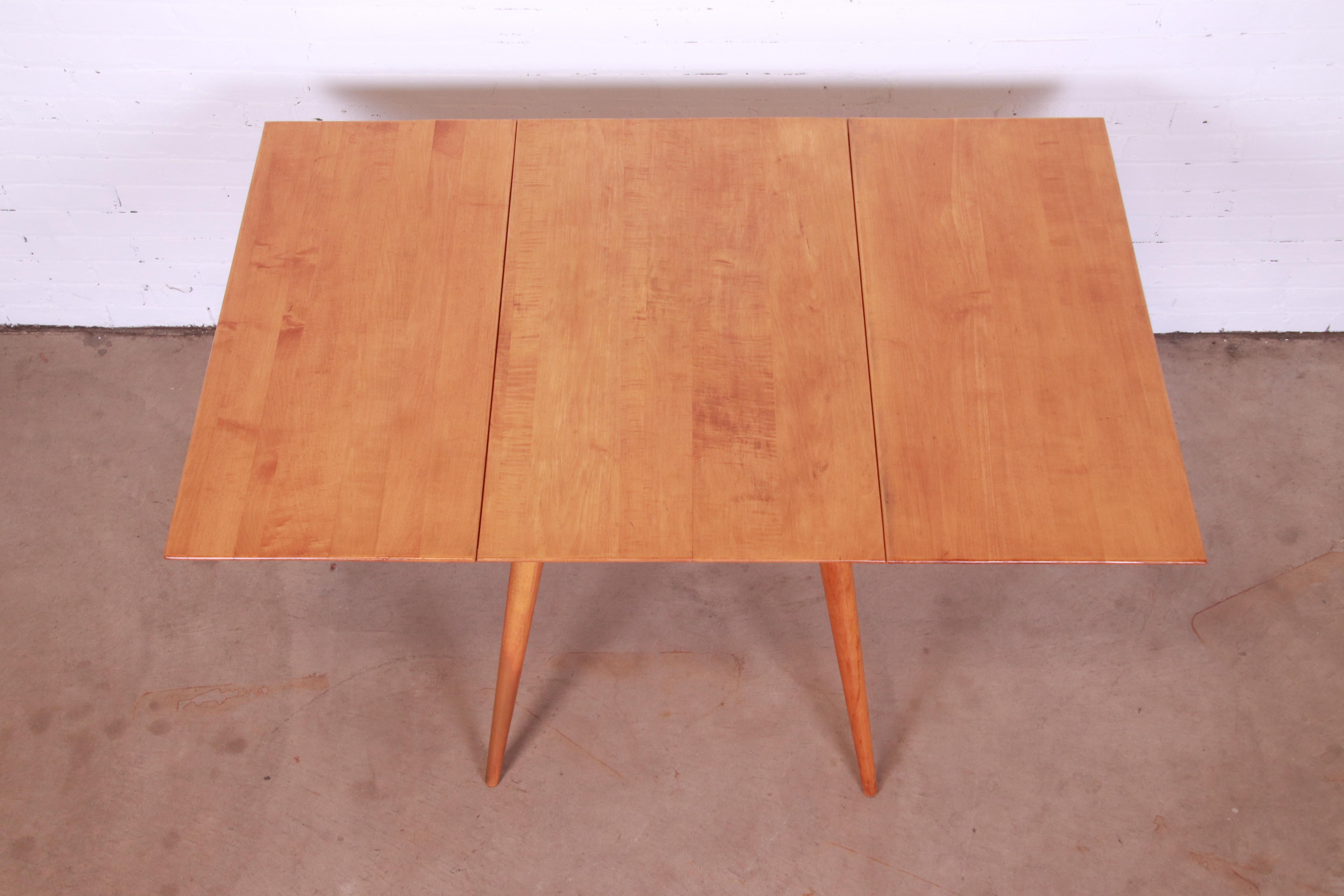 Paul McCobb Planner Group Solid Maple Drop Leaf Dining Table, 1950s 1