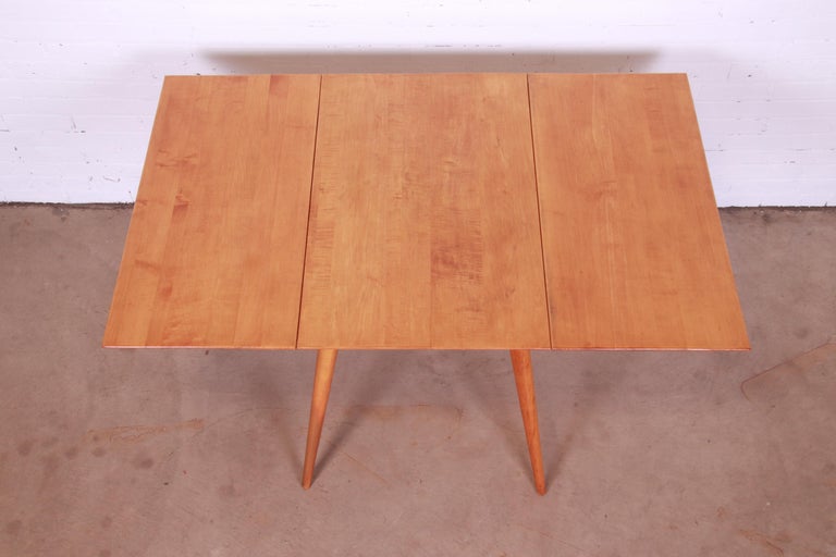 Paul McCobb Planner Group Solid Maple Drop Leaf Dining Table, 1950s For Sale 1