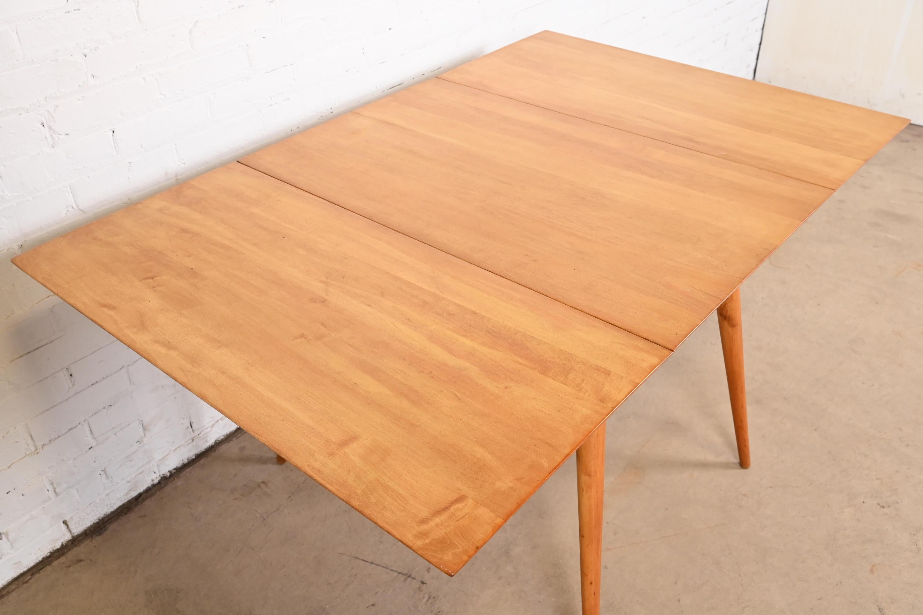 Paul McCobb Planner Group Solid Maple Drop Leaf Dining Table, 1950s For Sale 1