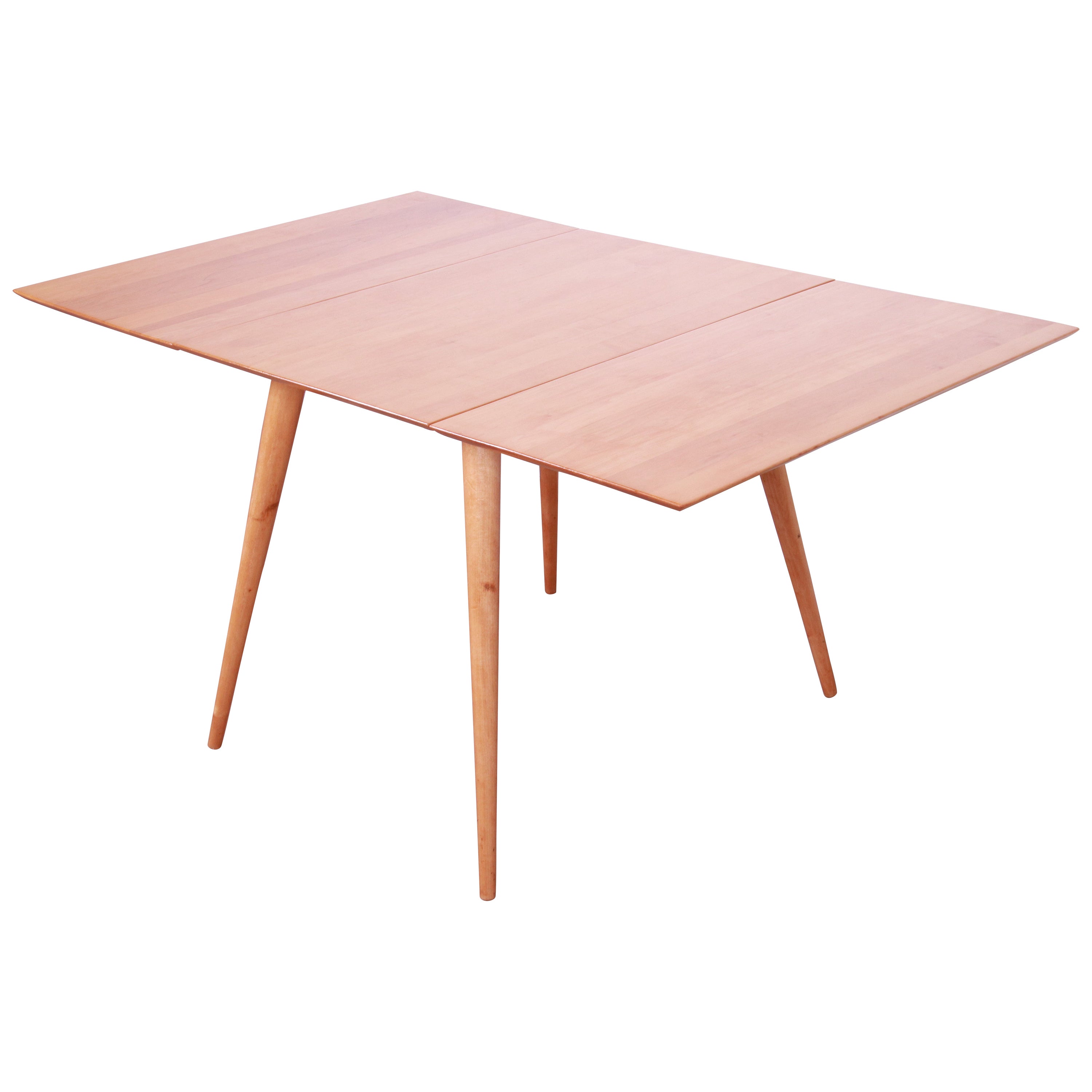 Paul McCobb Planner Group Solid Maple Drop Leaf Dining Table, Newly Refinished