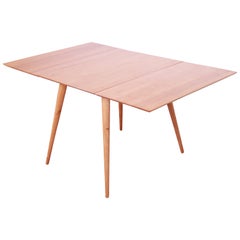 Paul McCobb Planner Group Solid Maple Drop Leaf Dining Table, Newly Refinished