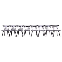 Paul McCobb Planner Group Spindle Back Dining Chairs, Set of Eight