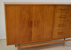 Paul McCobb Planner Group Style Teak Credenza with Bow Tie Handles