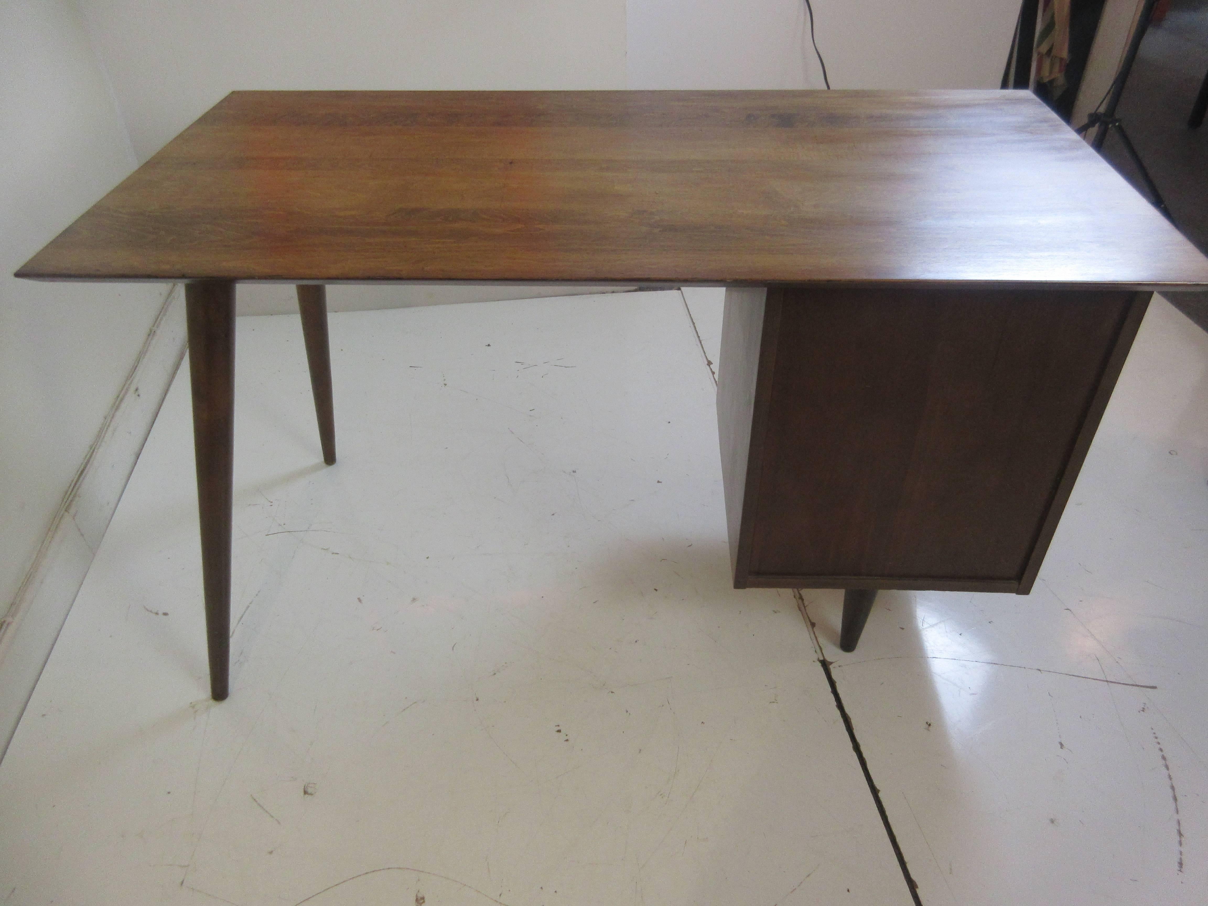 Mid-20th Century Paul McCobb Planner Group Walnut Desk and Chair