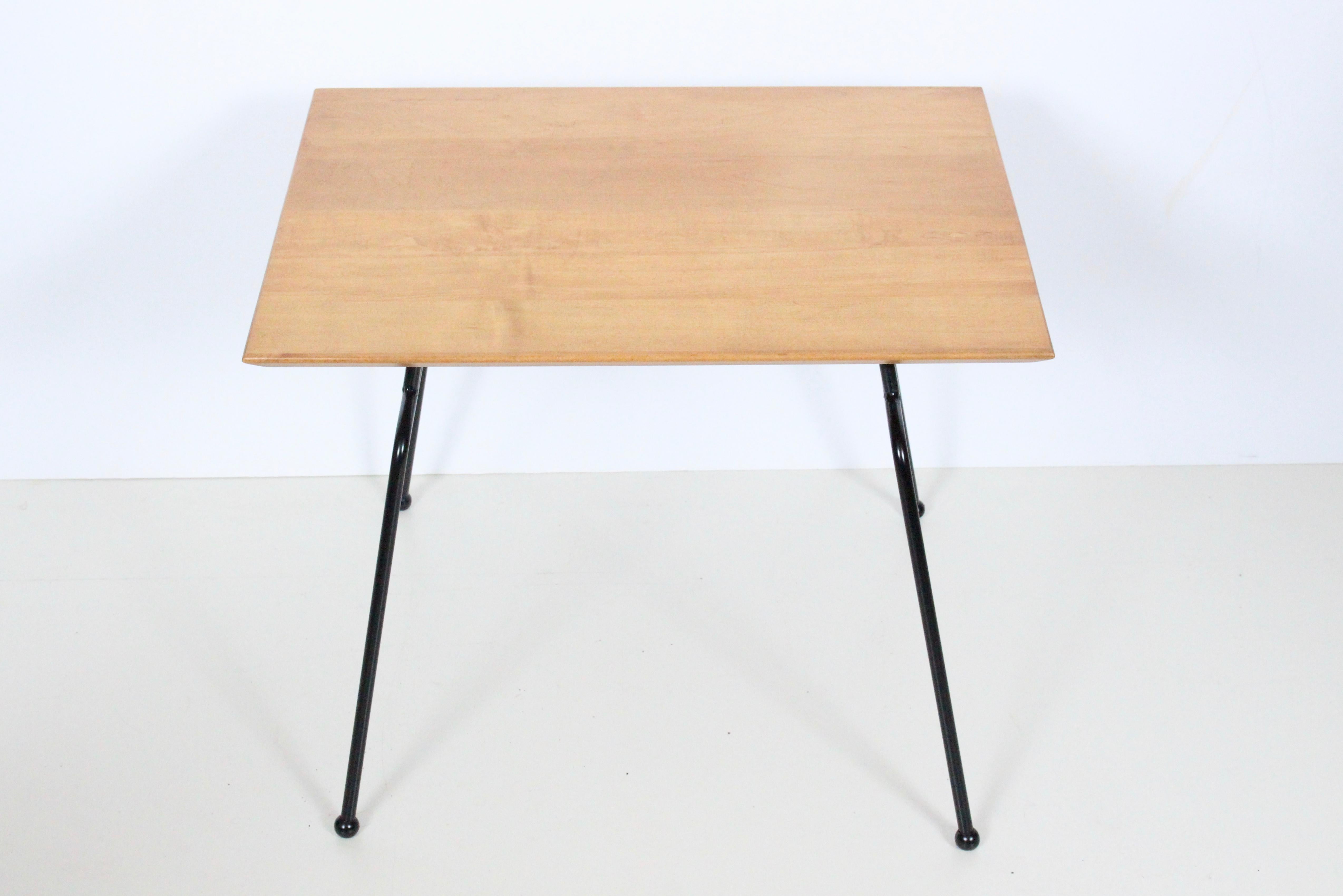 Mid-Century Modern Paul McCobb Planner Group Wrought Iron & Birch Occasional Table, C. 1950