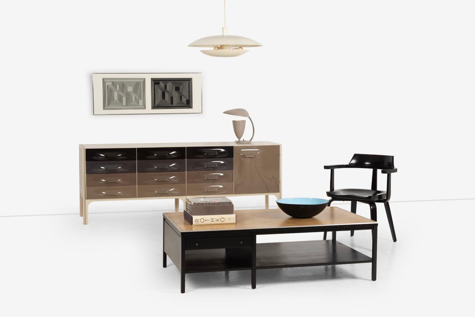 Mid-Century Modern Table de cocktail Plateau à double face Paul McCobb en vente