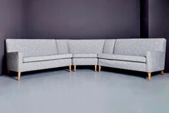 Paul McCobb Sofá seccional esquinero Custom Craft/ Planner Group Recién tapizado
