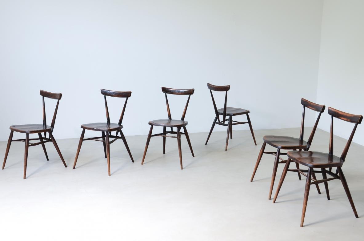 Mid-Century Modern Paul McCobb, set of 6 refined oak chairs. For Sale