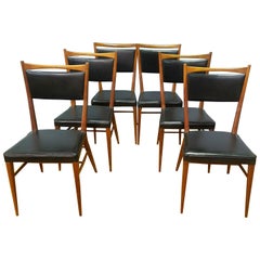 Used Paul McCobb Set of Four Walnut Dining Chairs, Made for H. Sacks & Sons
