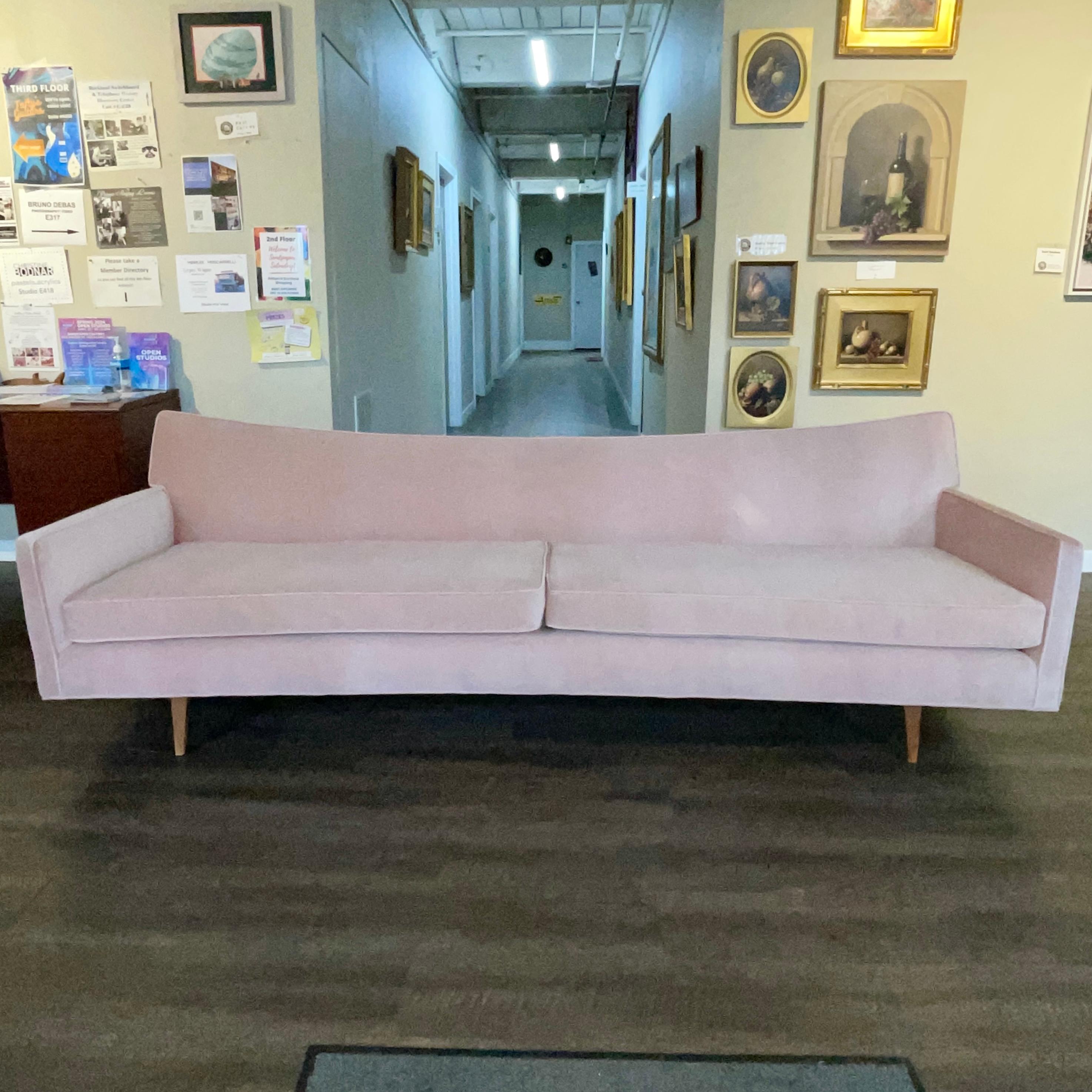 Paul McCobb Shaped Back Sofa In Good Condition For Sale In Hanover, MA