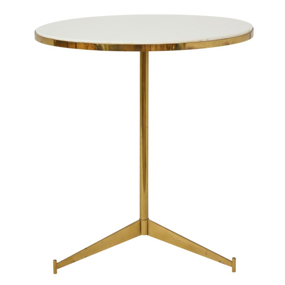 American Paul McCobb Side Table, Brass Cigarette