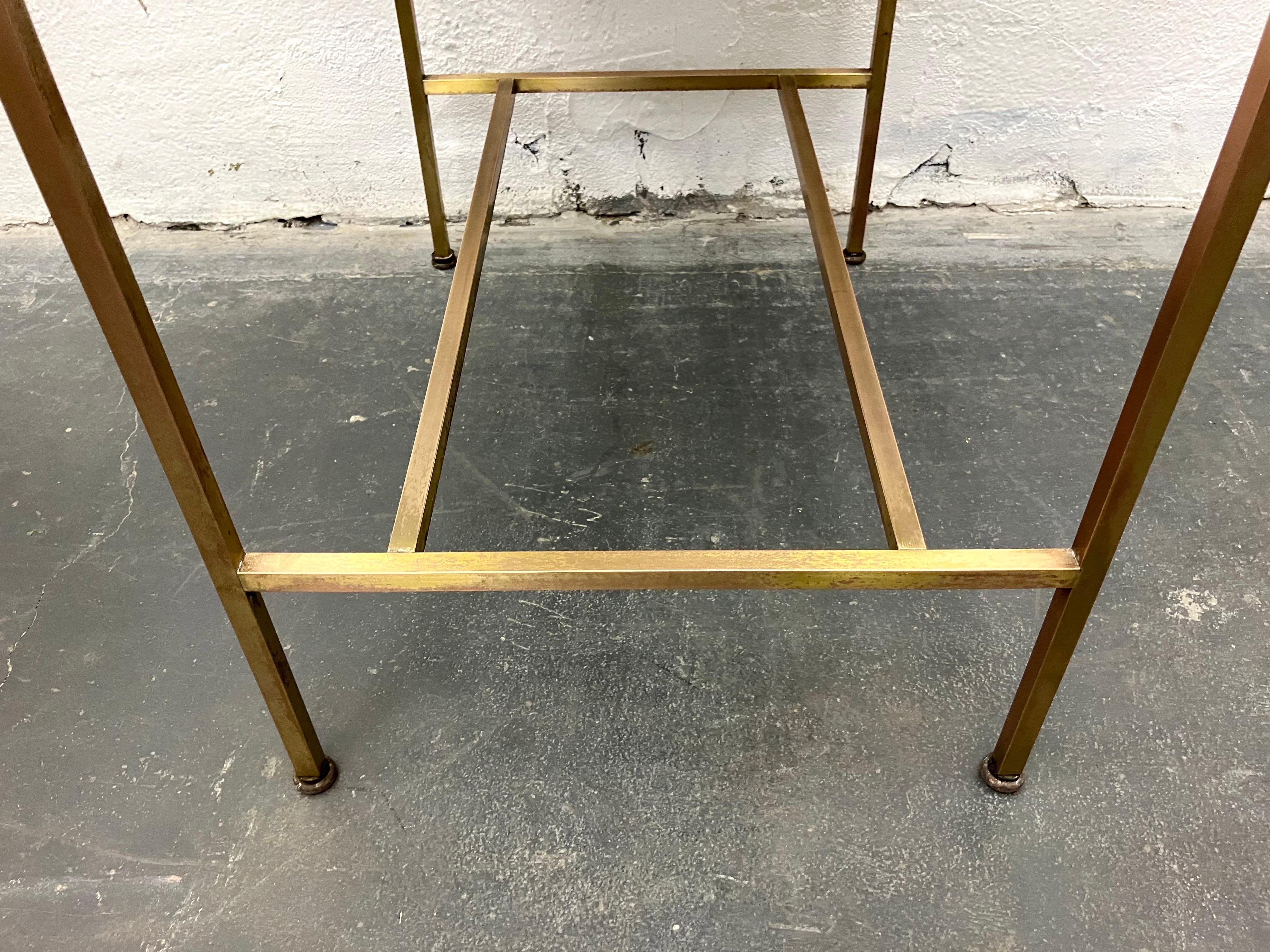 Paul McCobb Side Tables #8712 with Original Vitrolite Tops 5