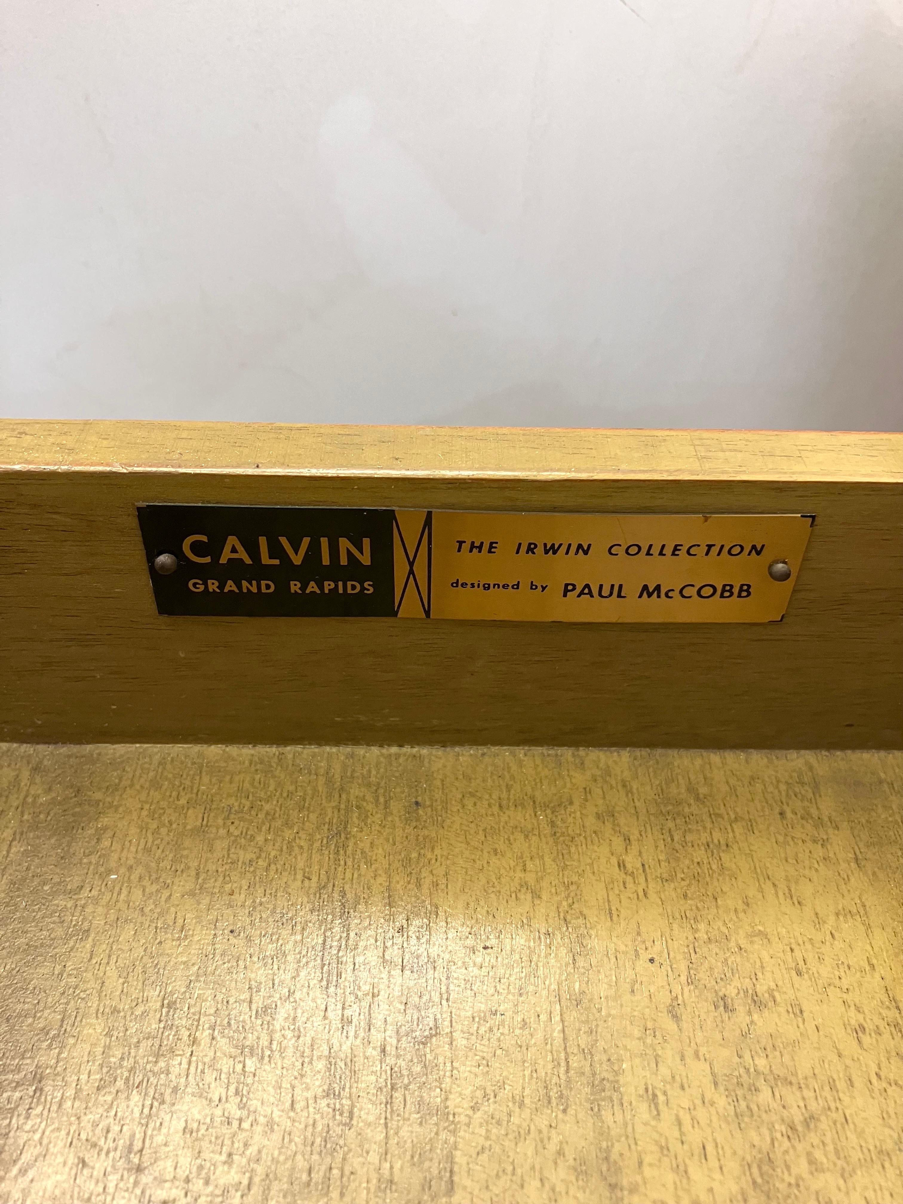 Mid-Century Modern Paul McCobb Side Tables #8712 with Original Vitrolite Tops