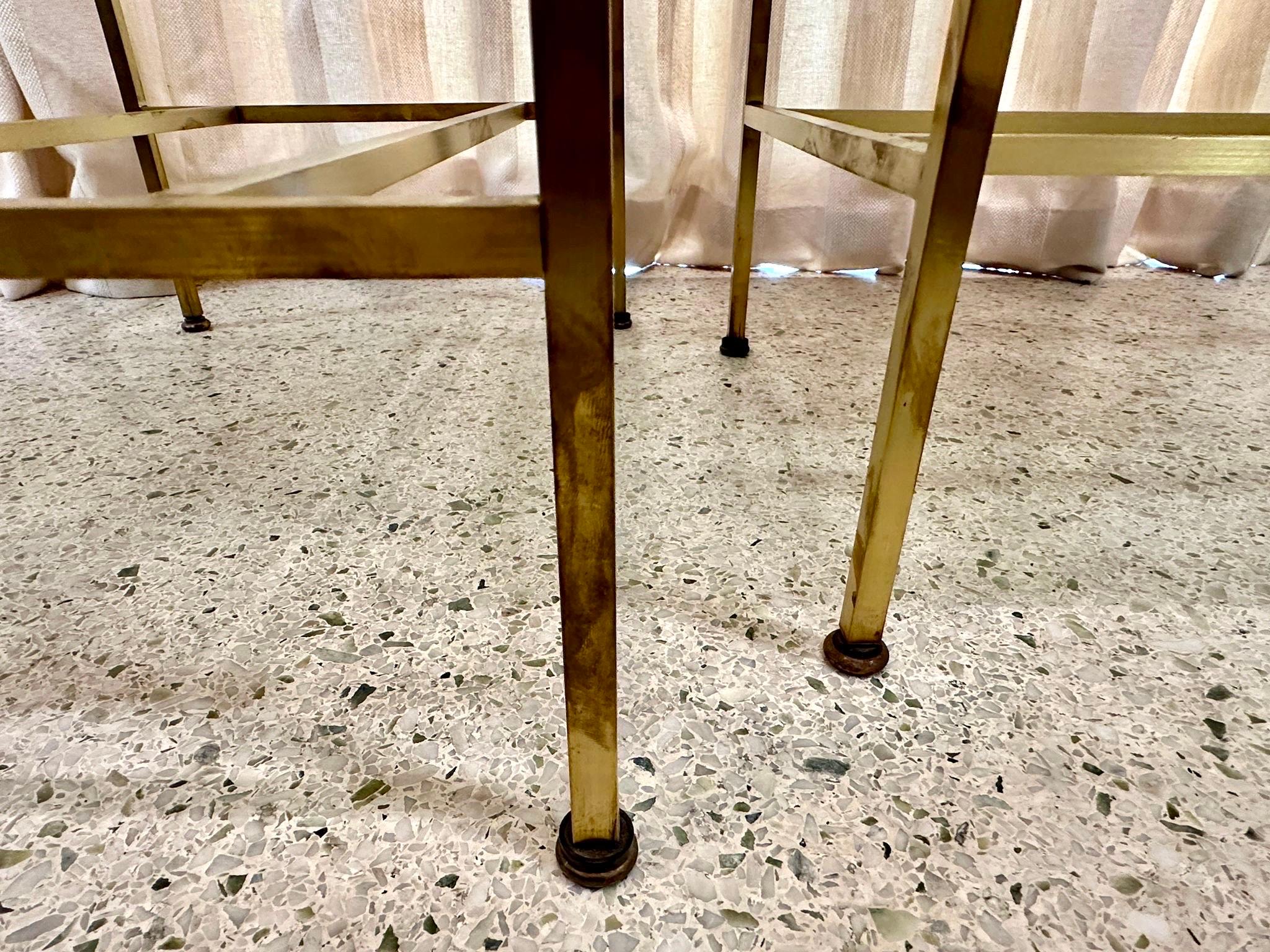 Paul McCobb Side Tables #8712 with Original Marble Tops, PAIR For Sale 3