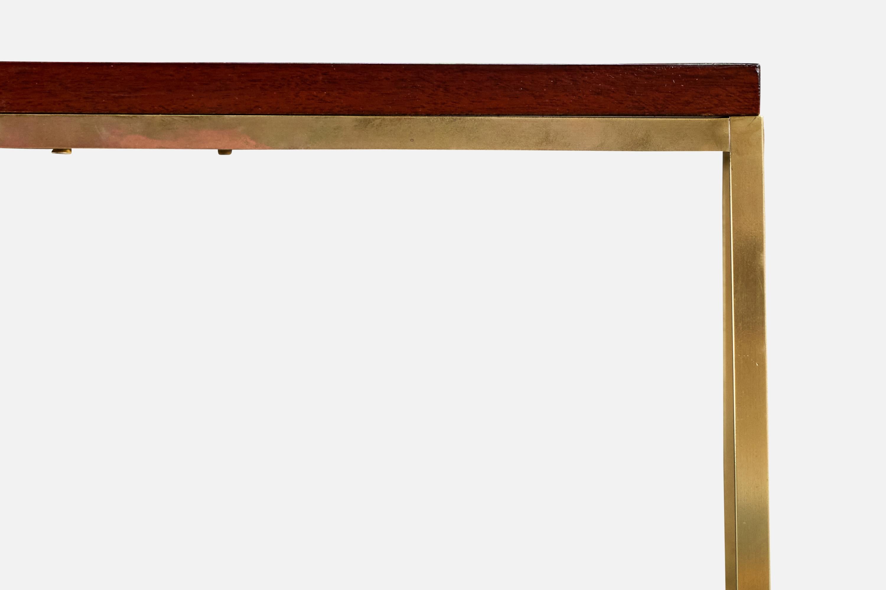 Paul McCobb, Tavolini, Ottone, Mogano, USA, anni '50 in vendita 1