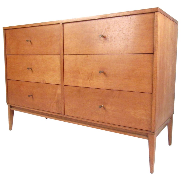 Paul Mccobb Six Drawer Bedroom Dresser Im Angebot Bei 1stdibs